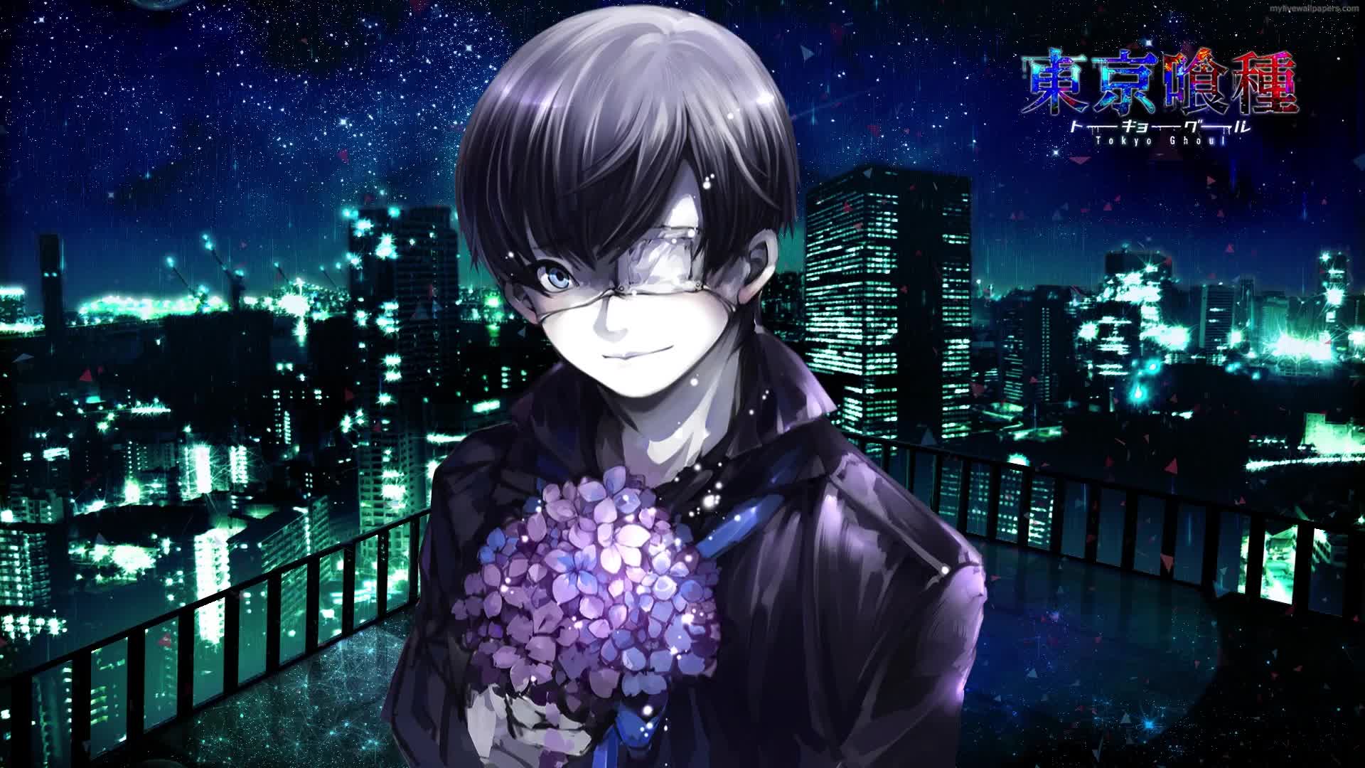 PC Ken Kaneki Flowers Tokyo Ghoul Live Wallpaper Free