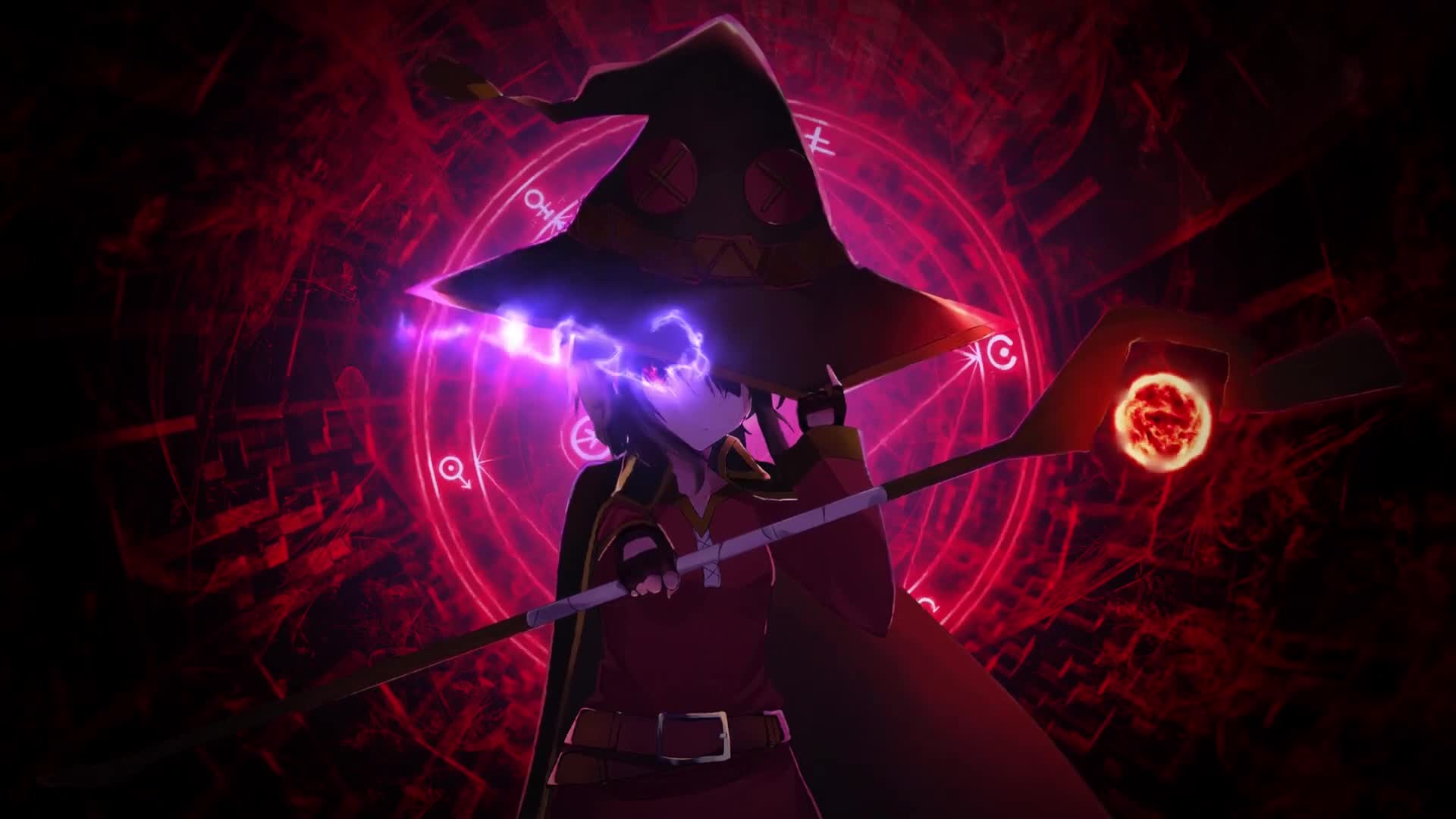 PC KonoSuba Magic Spells Megumin Live Wallpaper Free