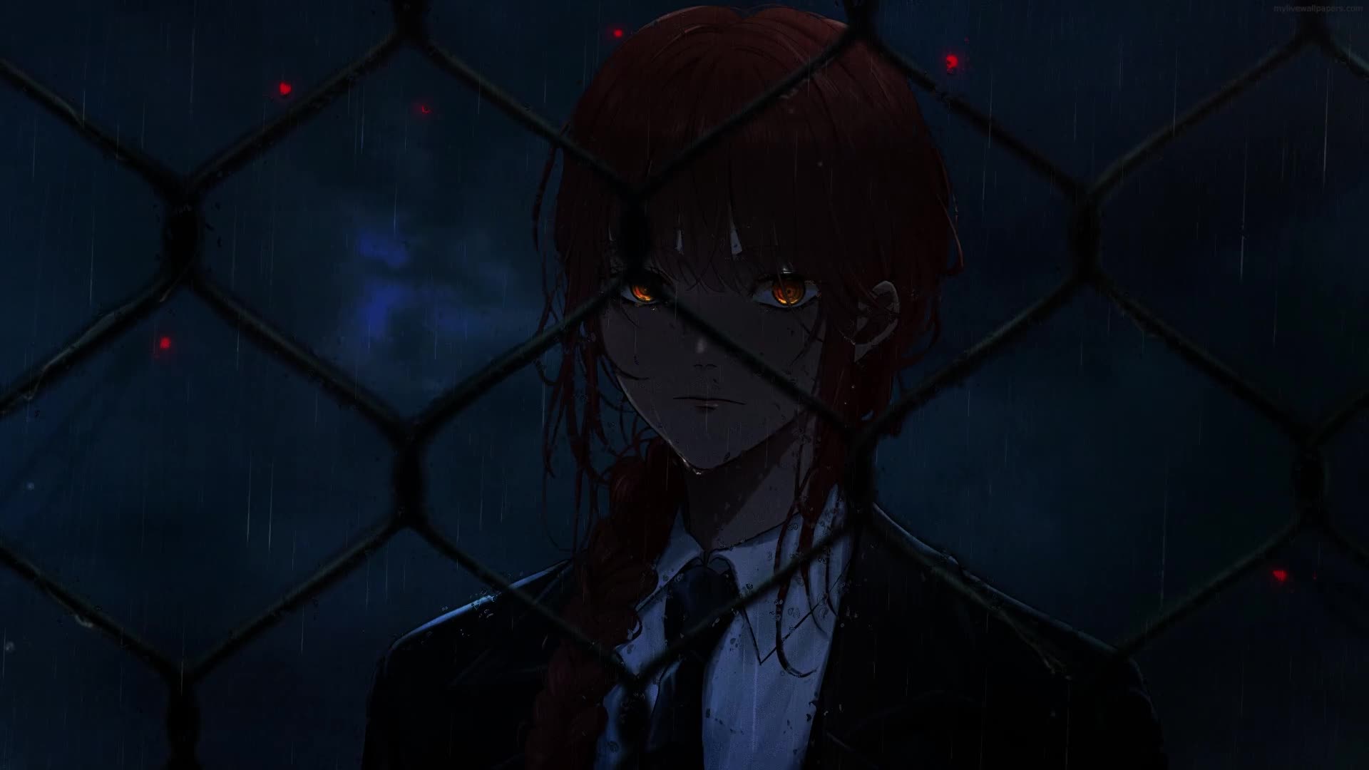 PC Makima Chainsaw Man Live Wallpaper Free