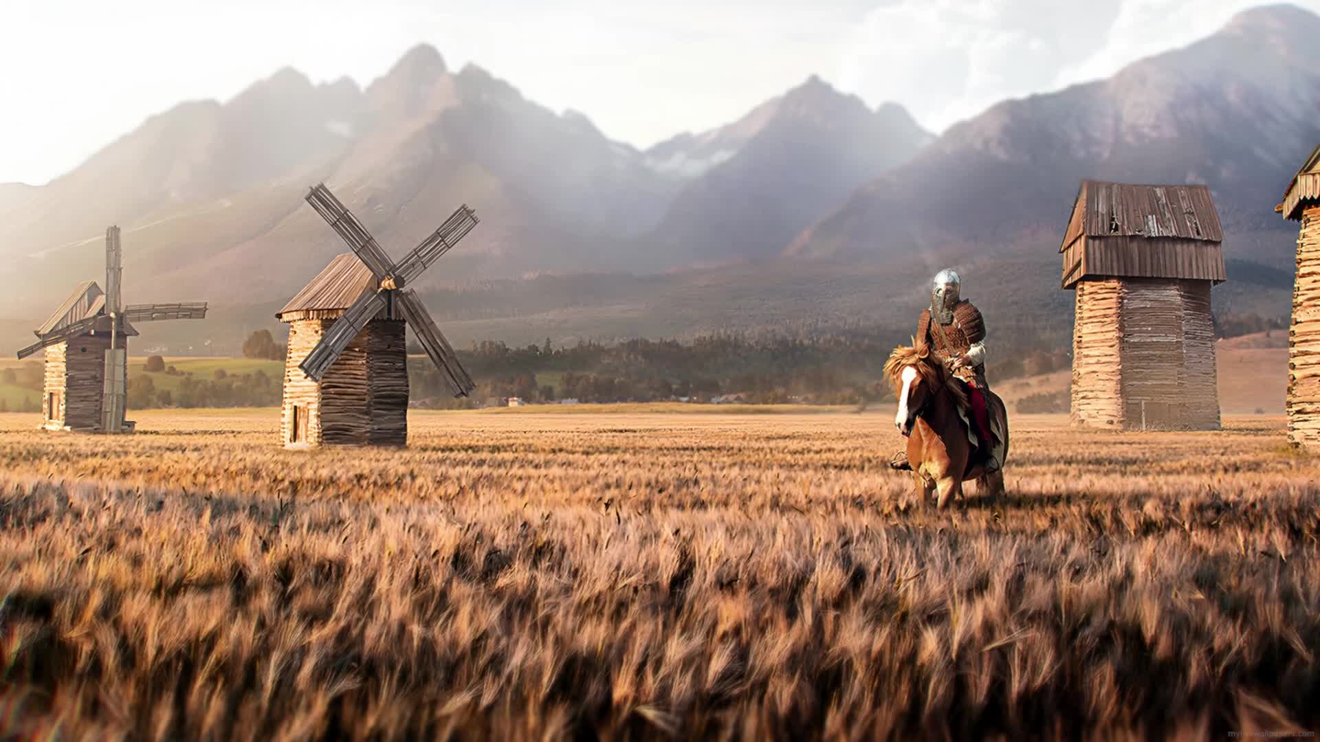 PC Knight with Horse Live Wallpaper Free