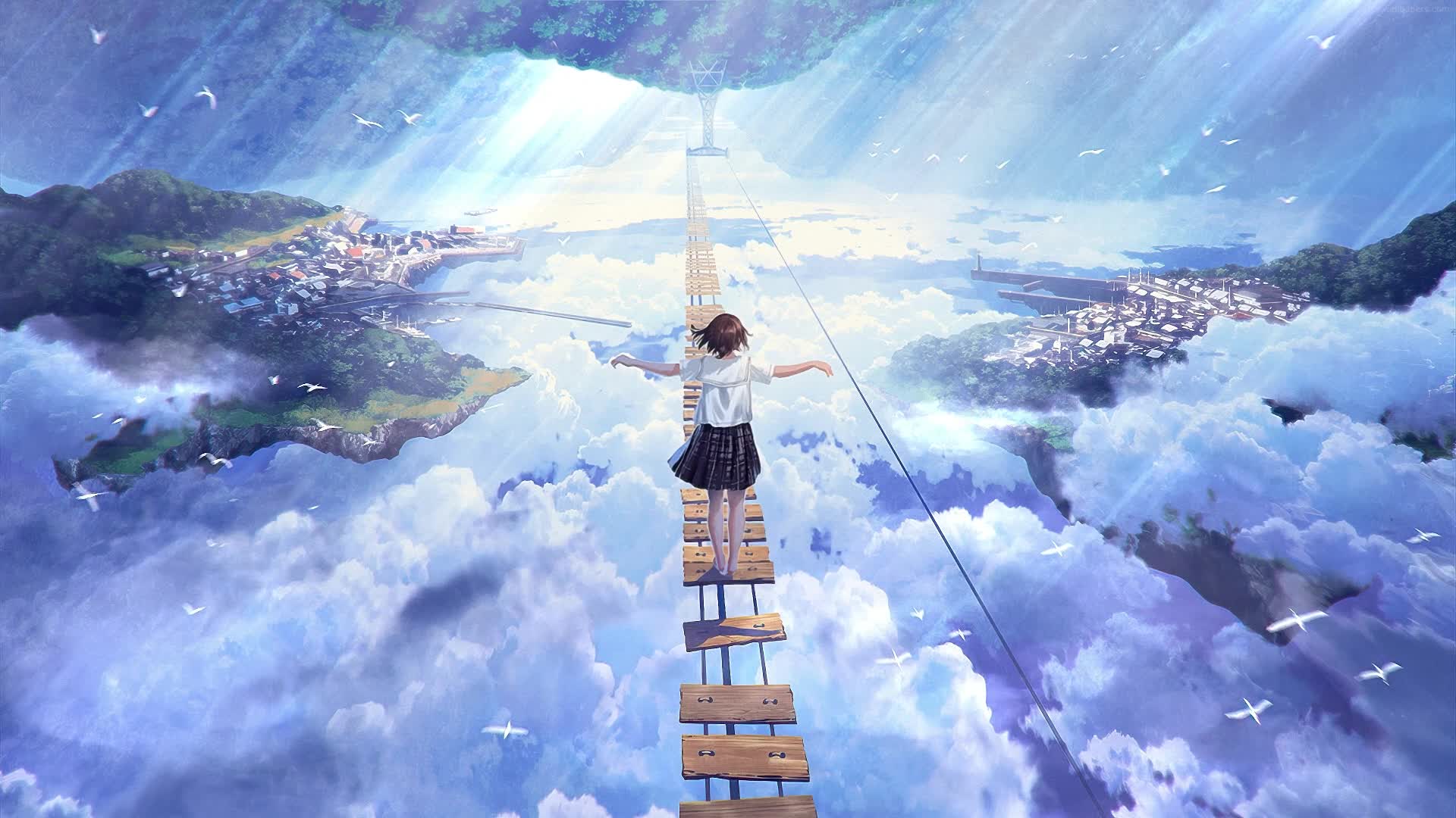 PC Above the Clouds Live Wallpaper Free