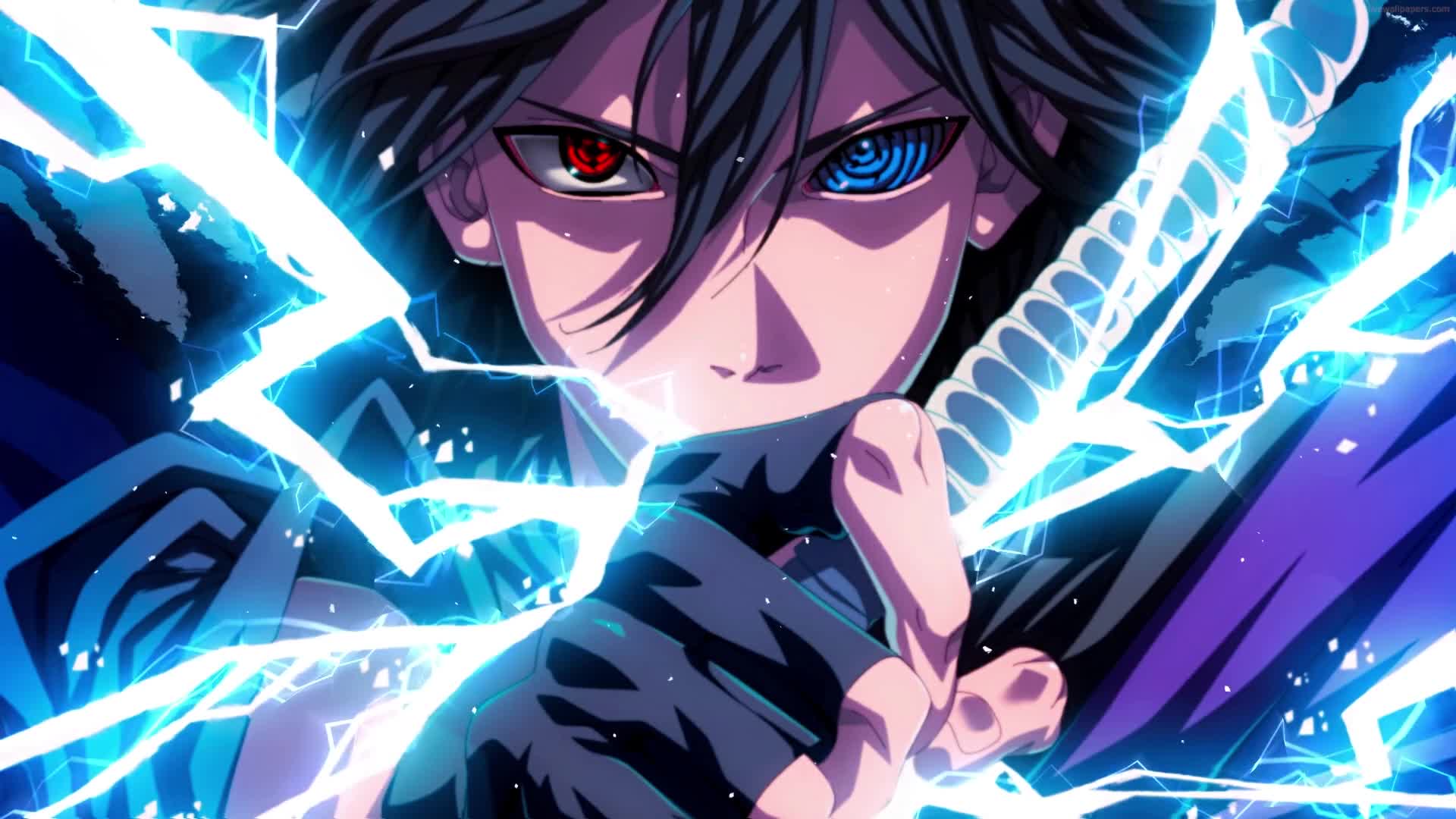 PC Sasuke Uchiha Electricity Live Wallpaper Free