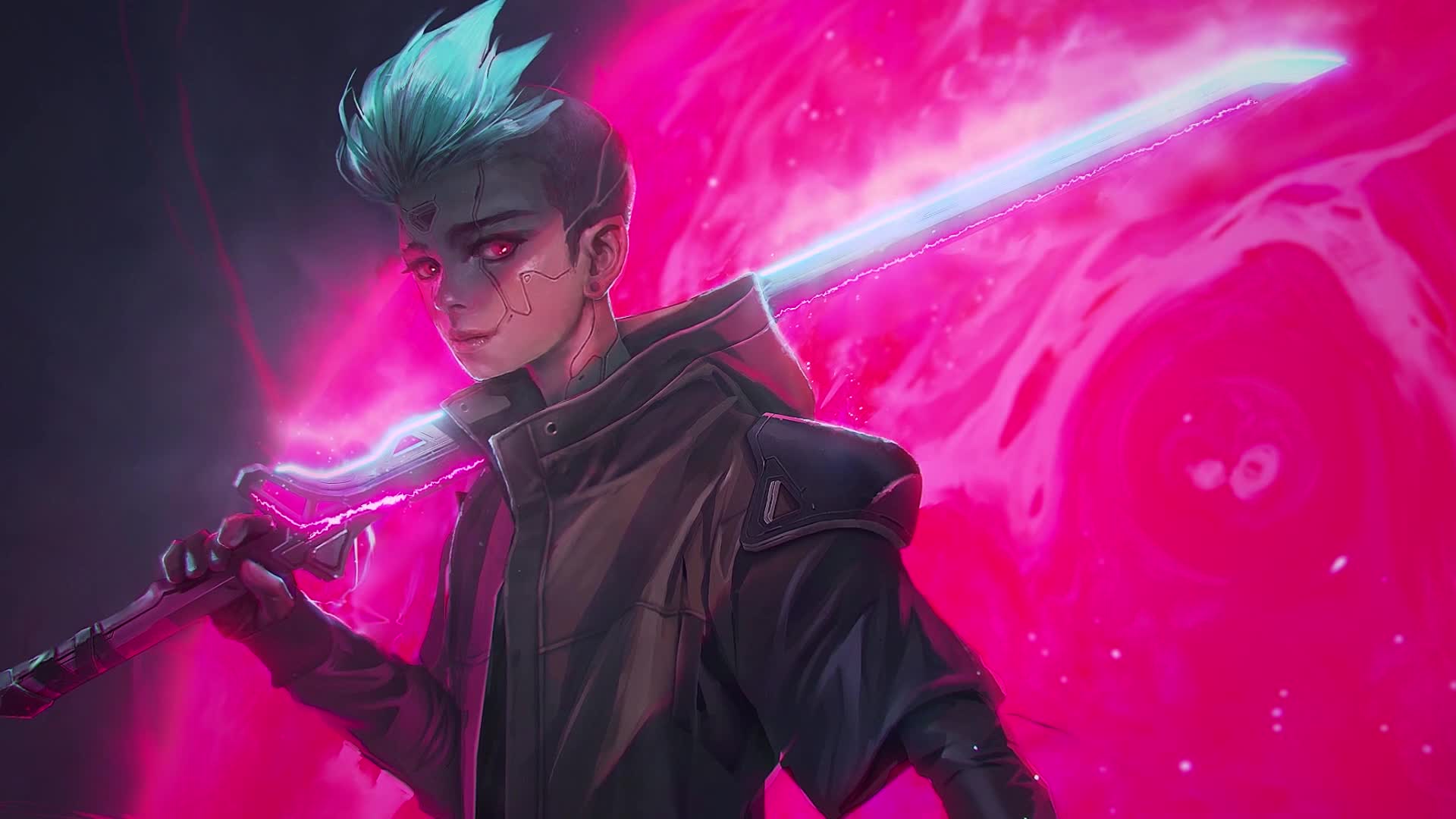 PC Cyberpunk Samurai Boy Live Wallpaper Free