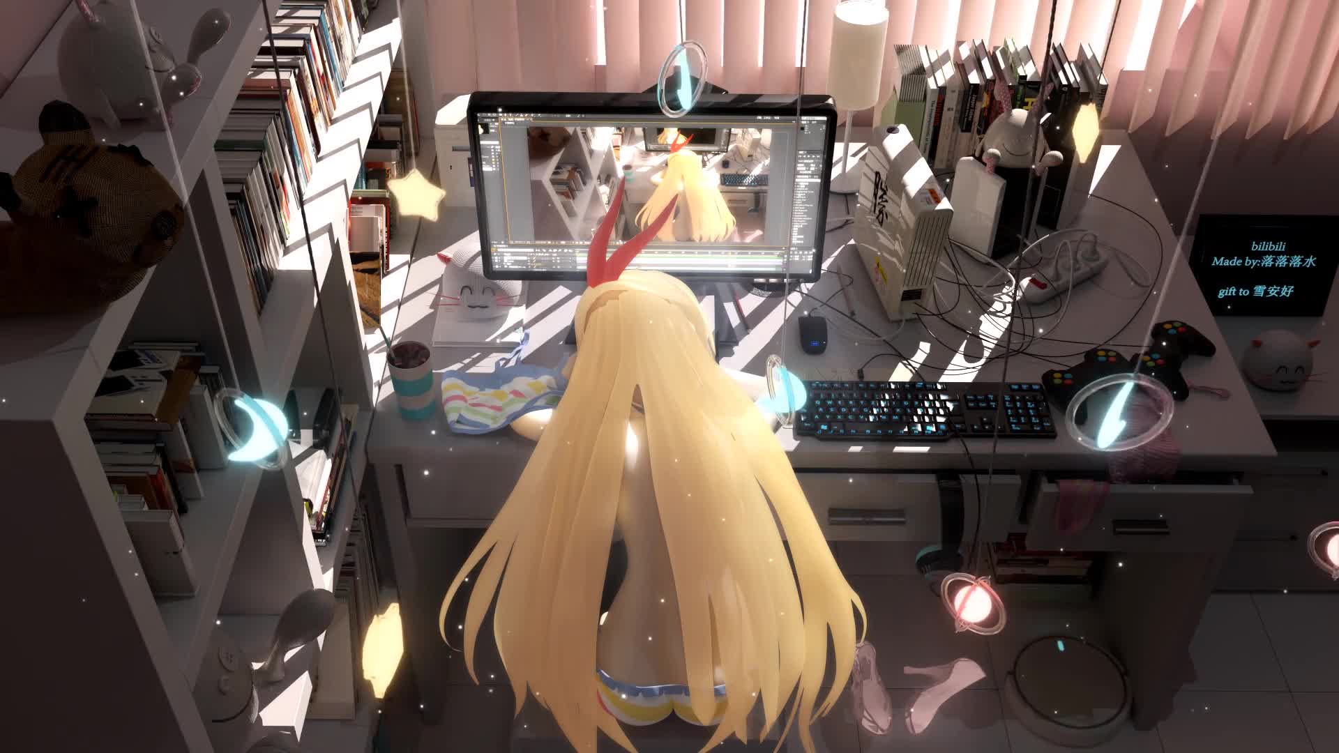 PC  Video Edit Anime Girl Live Wallpaper Free