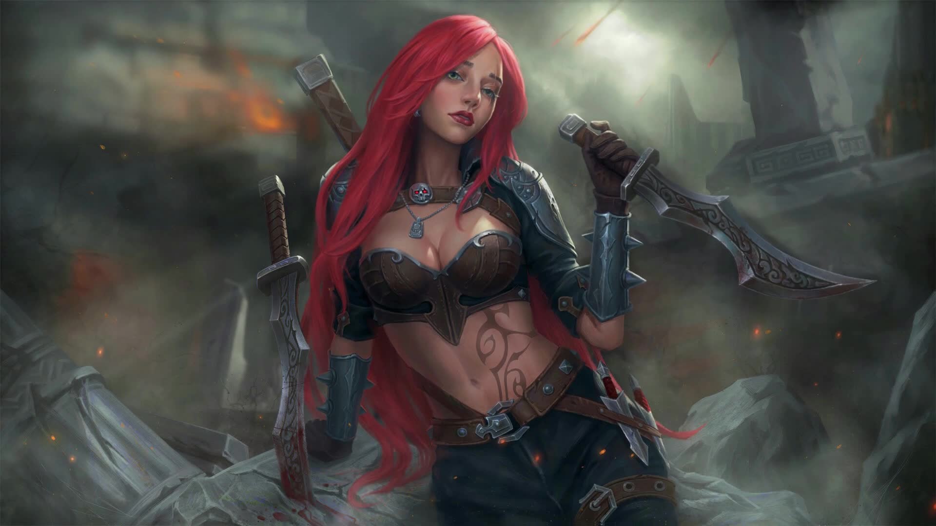 PC Katarina Sinister Blade LoL Live Wallpaper Free