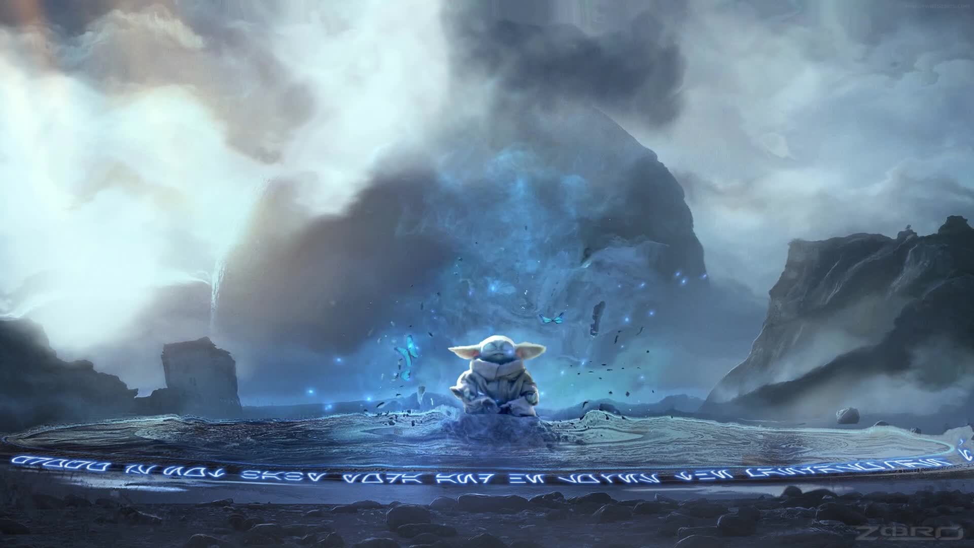 PC Baby Yoda Meditation Live Wallpaper Free