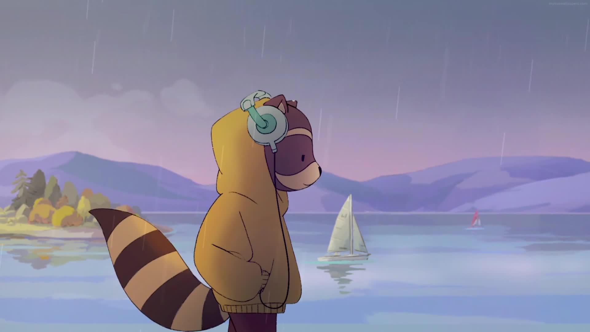 PC Audiophile Raccoon Live Wallpaper Free