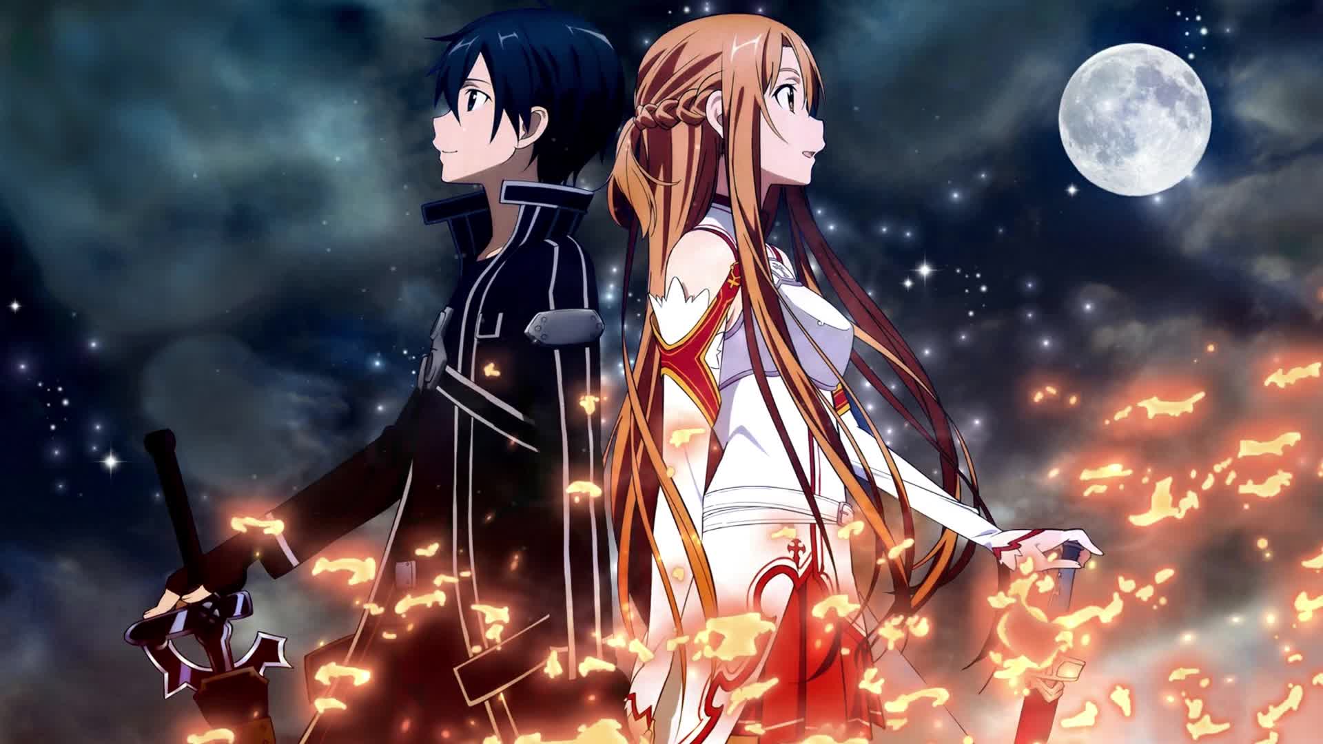 PC Asuna and Kirito SAO Live Wallpaper Free