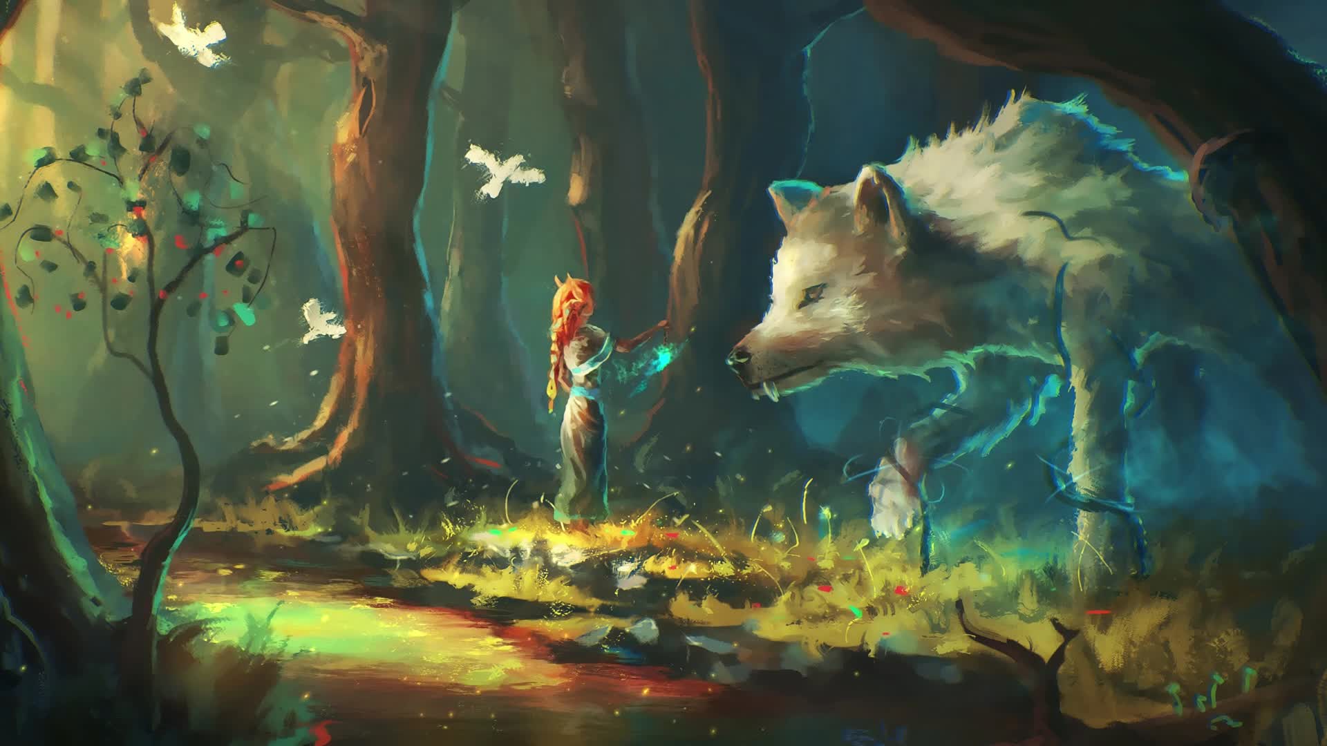 PC  White Wolf Live Wallpaper Free