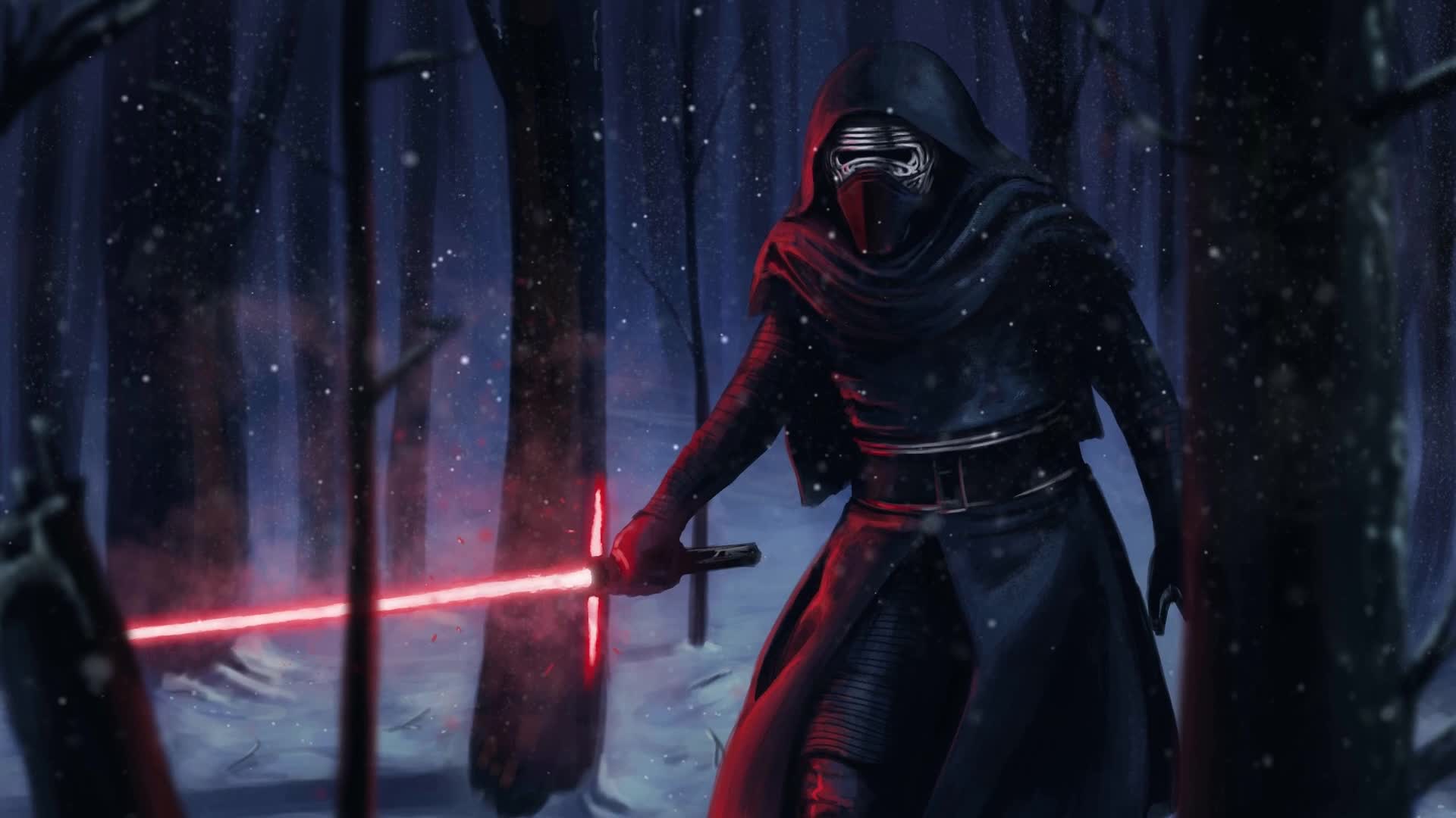 PC Kylo Ren Snow Live Wallpaper Free