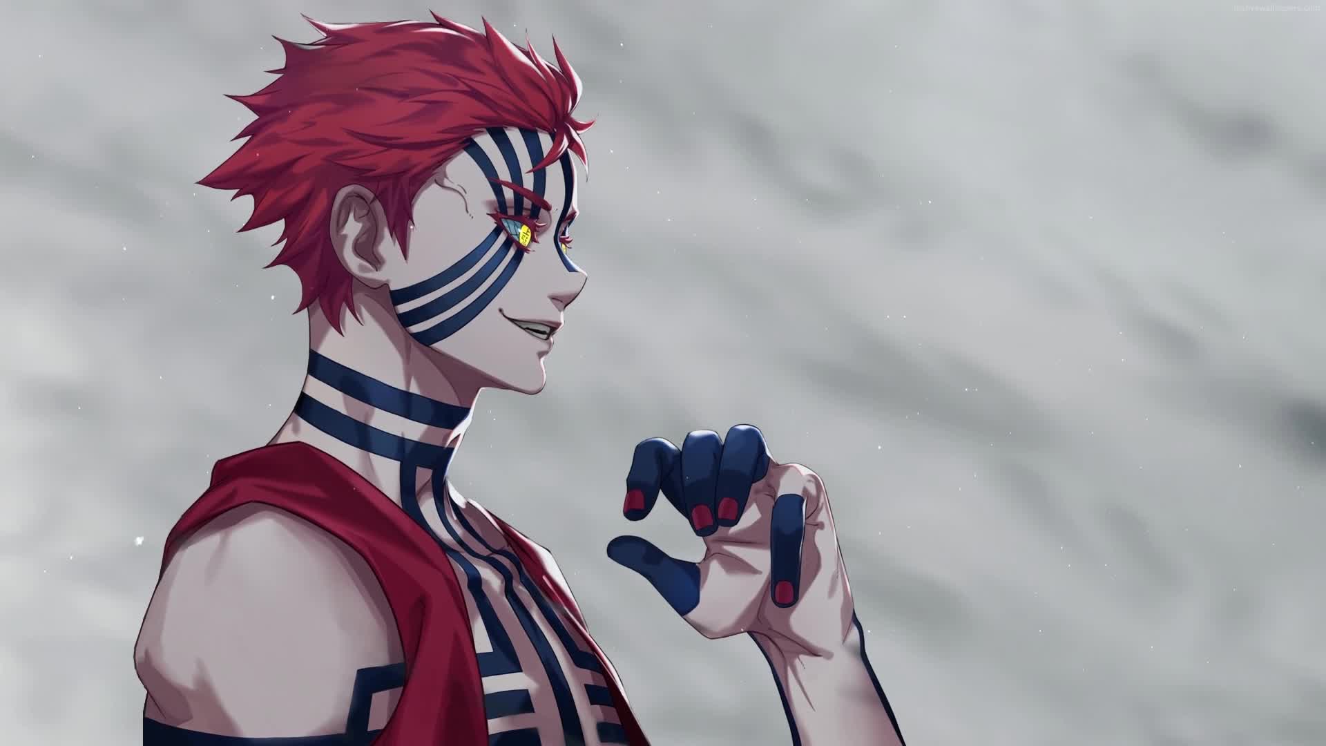 PC Akaza Demon Slayer Live Wallpaper Free
