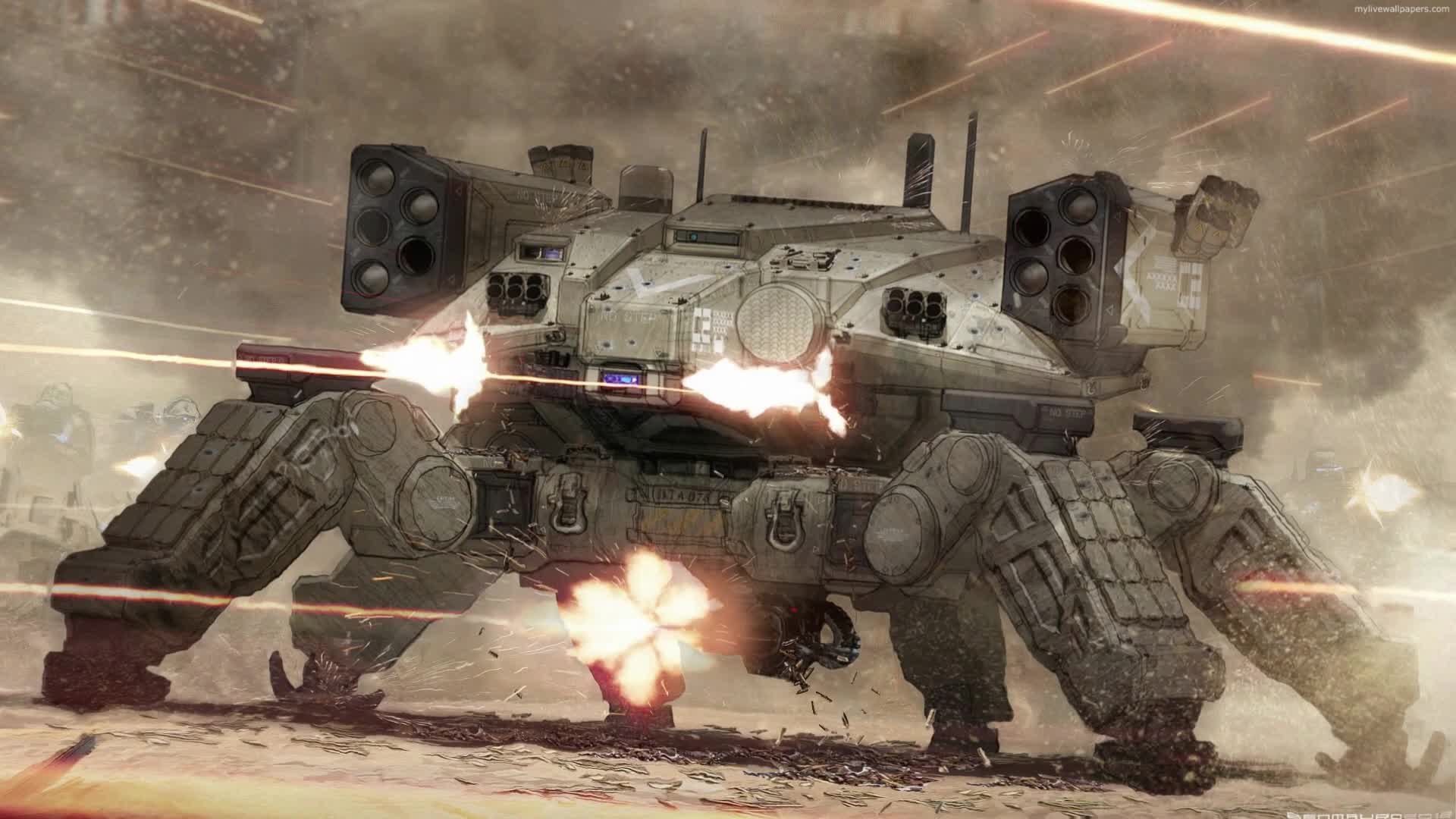 PC Mech Spider Tank Live Wallpaper Free