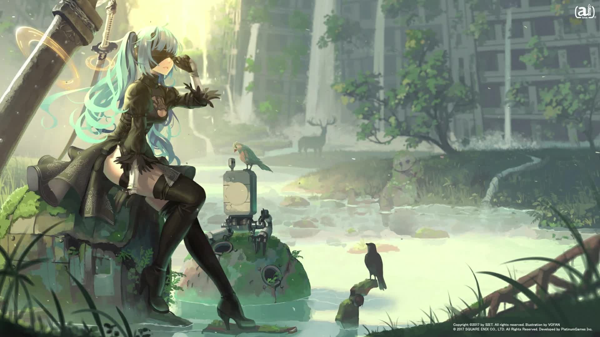 PC Nier Automata Rays Live Wallpaper Free