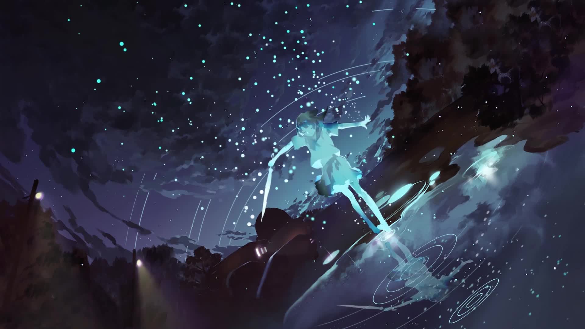 PC Floating by the Pond Live Wallpaper Free