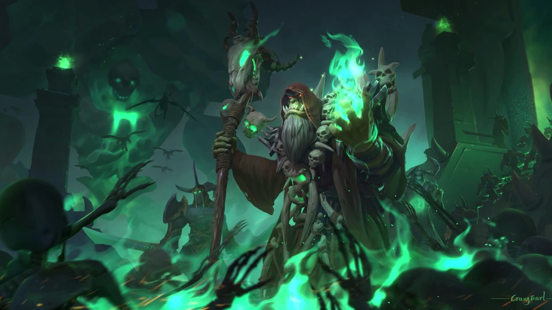 PC Guldan World of Warcraft Live Wallpaper Free