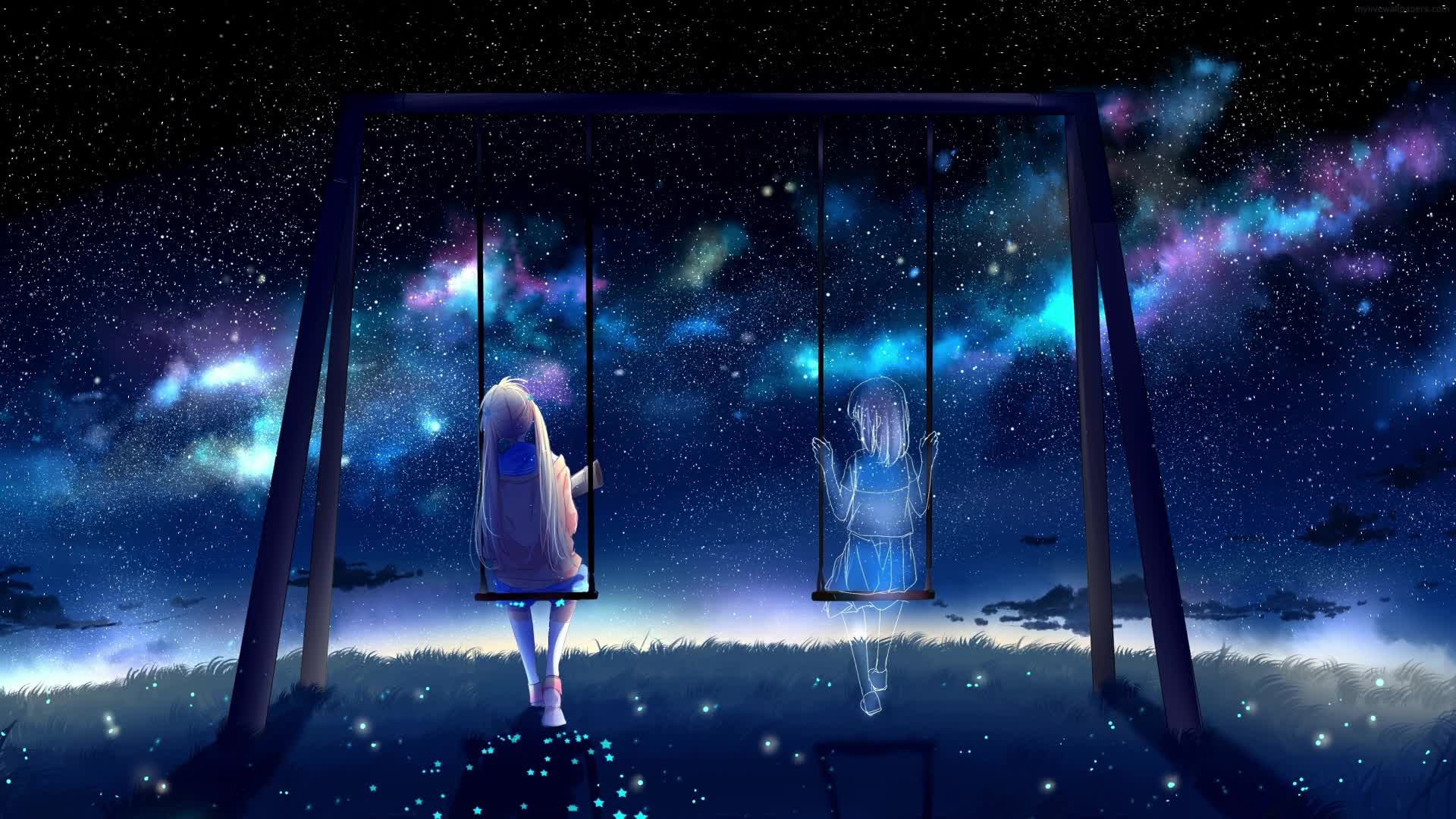 PC Starry Night Missing You Live Wallpaper Free