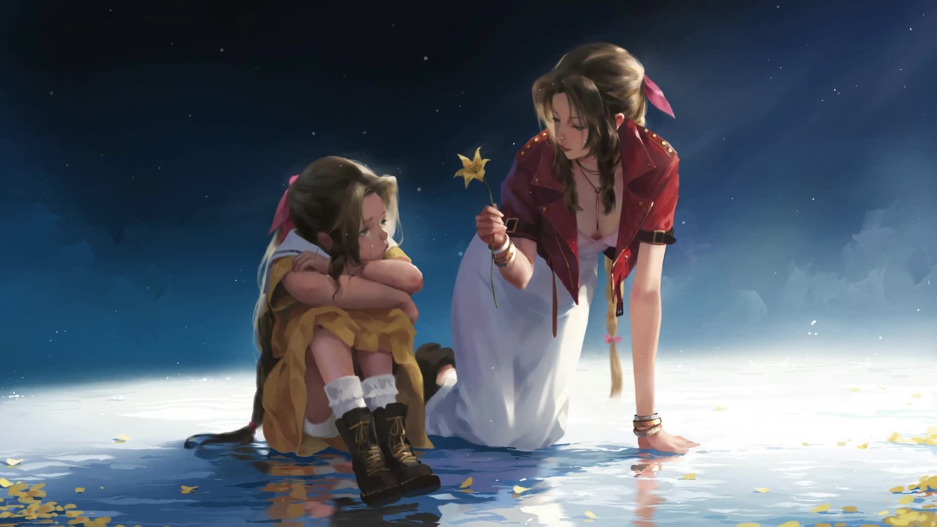 PC Aerith Final Fantasy VII Remake Live Wallpaper Free