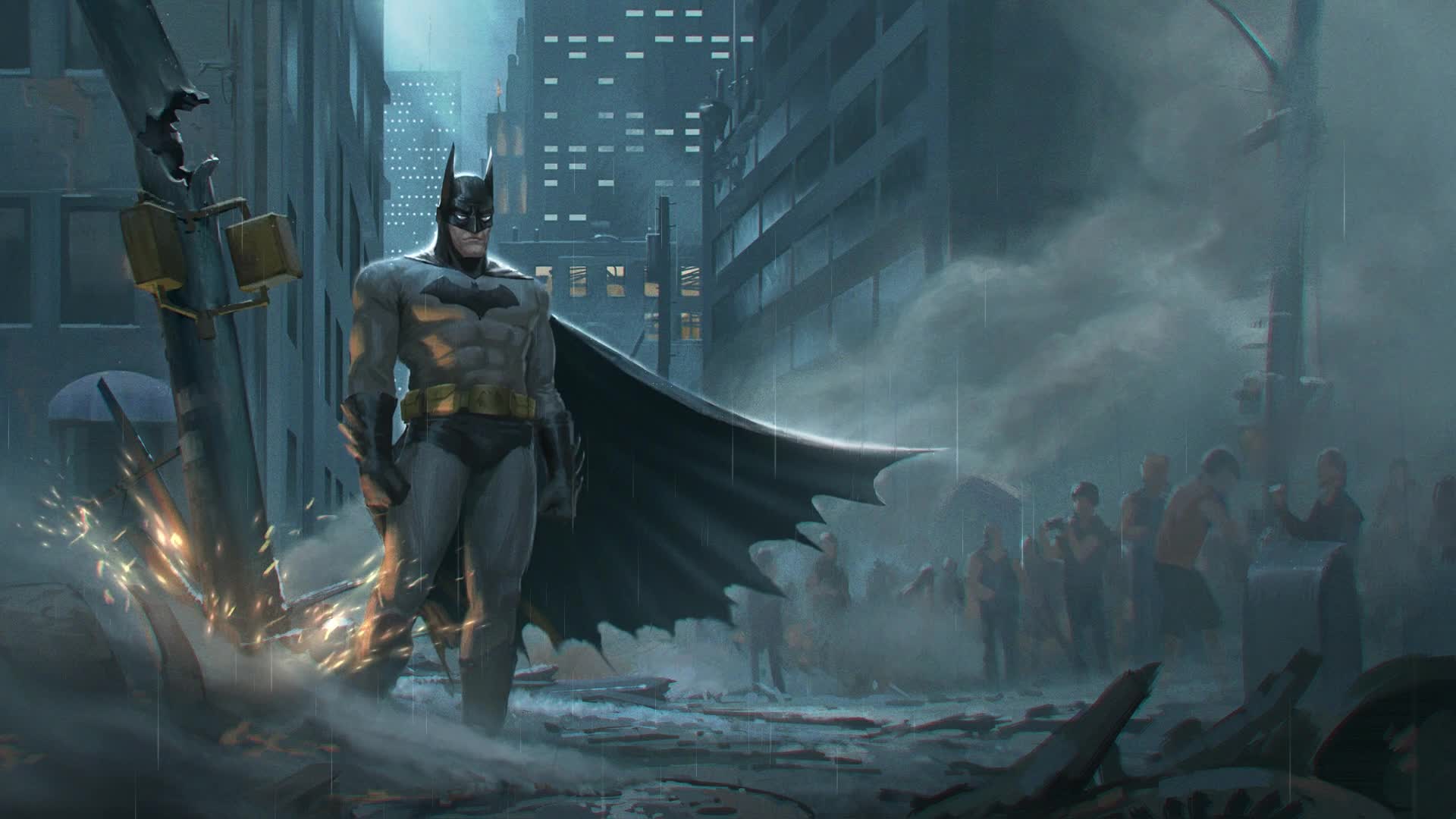 PC Batman Saves the Day Live Wallpaper Free