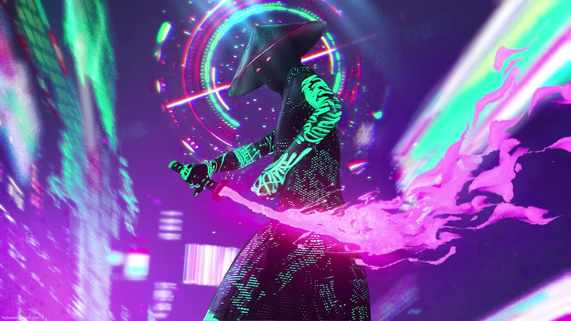 PC Cyberpunk Samurai Live Wallpaper Free