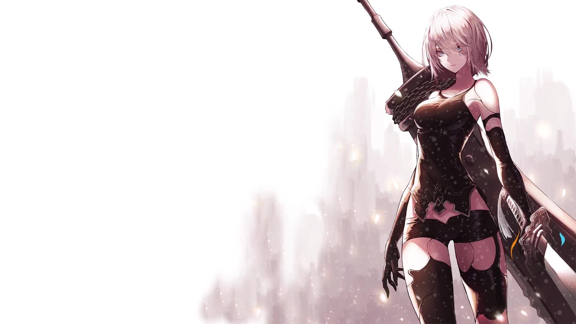 PC Snow Nier Automata Live Wallpaper Free