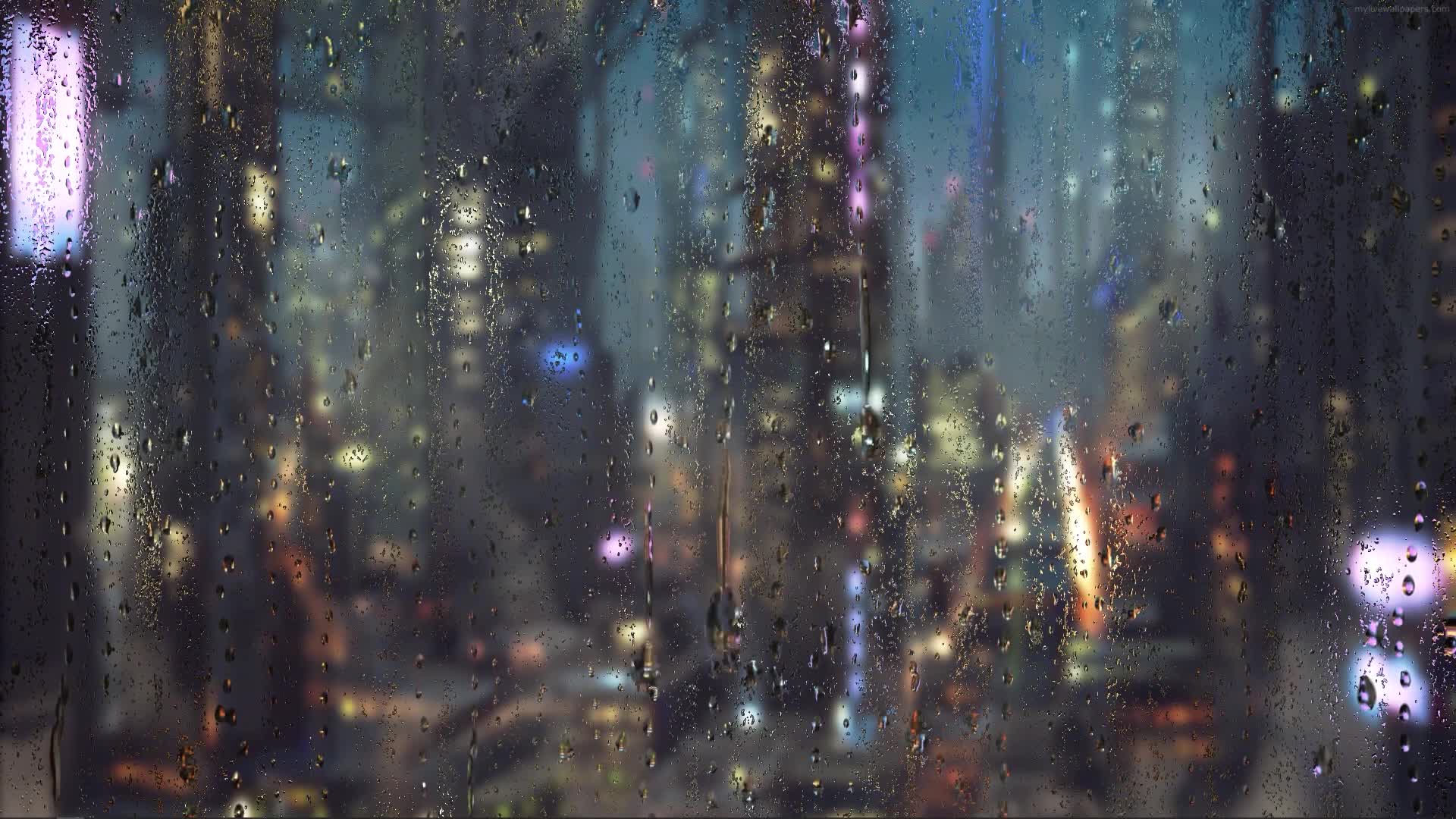 PC Rain Droplets Live Wallpaper Free