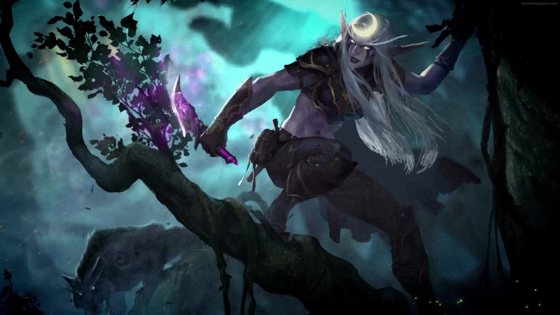 PC Night Elf WoW Live Wallpaper Free