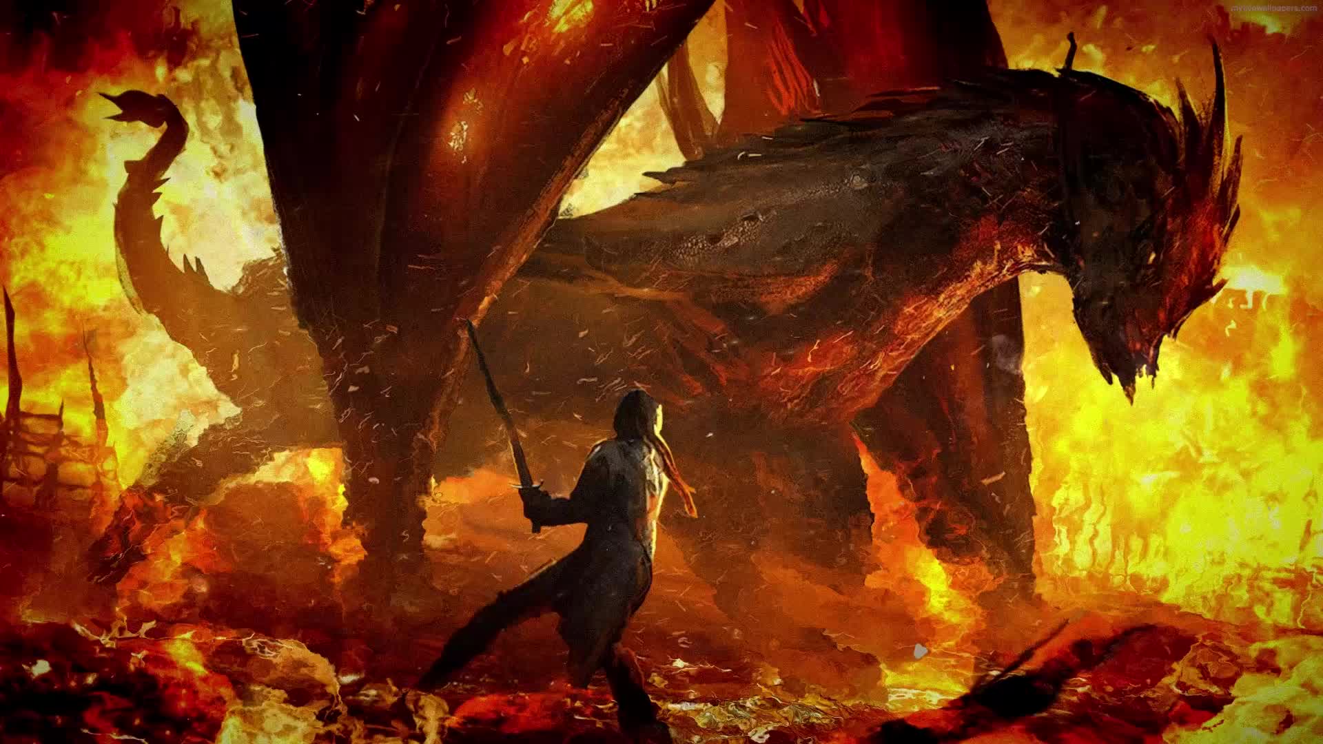 PC Dragon Flames Live Wallpaper Free