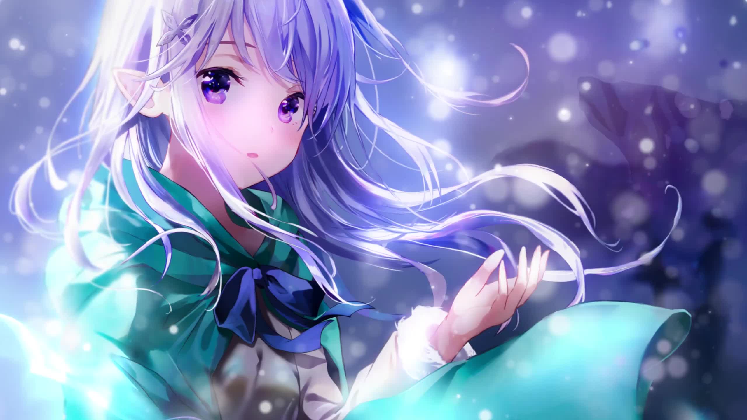 PC Snow Emilia ReZero 2K Live Wallpaper Free