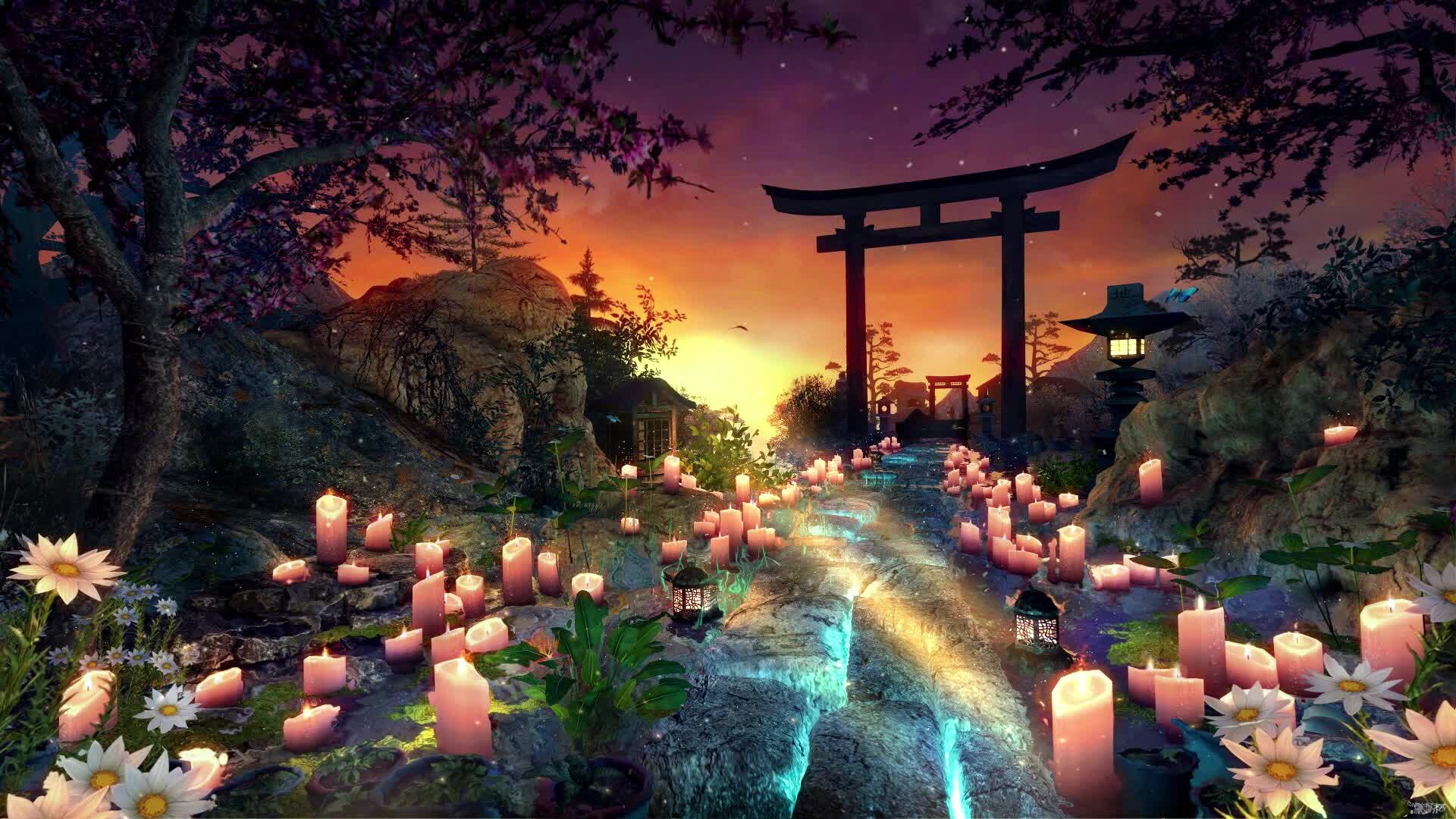 PC Evening Torii Live Wallpaper Free