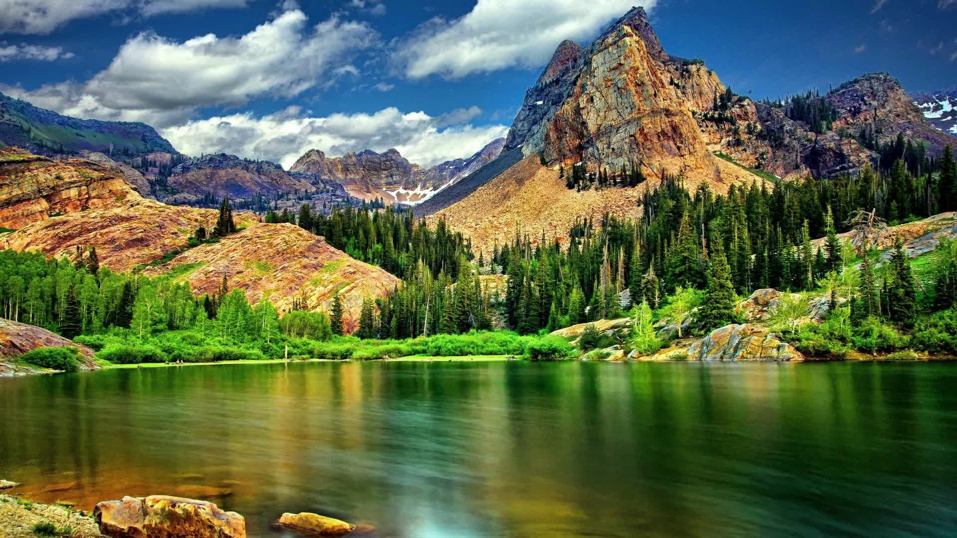 PC Beautiful Mountain Lake Live Wallpaper Free