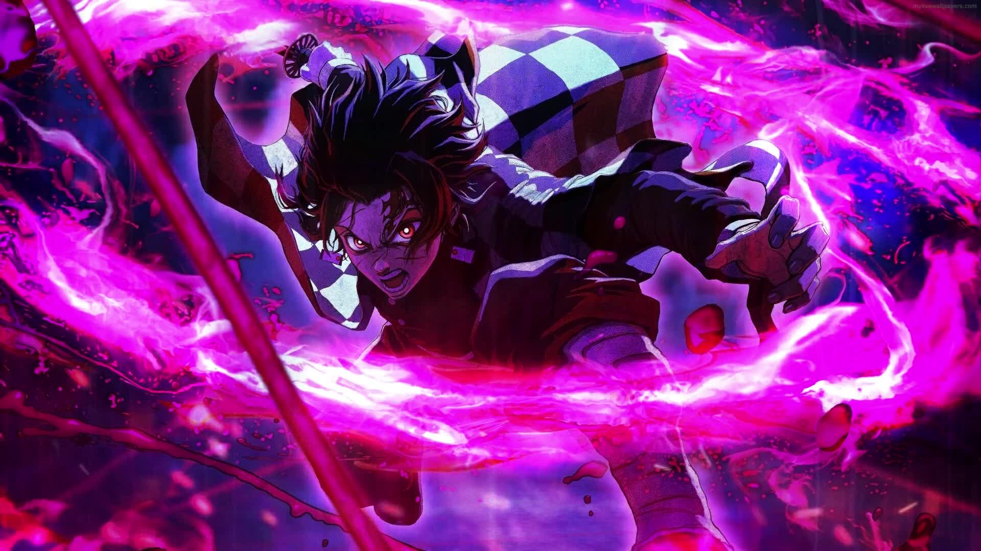 PC Tanjiro Rage Demon Slayer Live Wallpaper Free