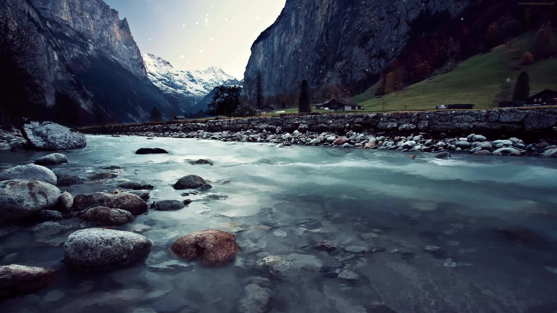PC Icy River Live Wallpaper Free