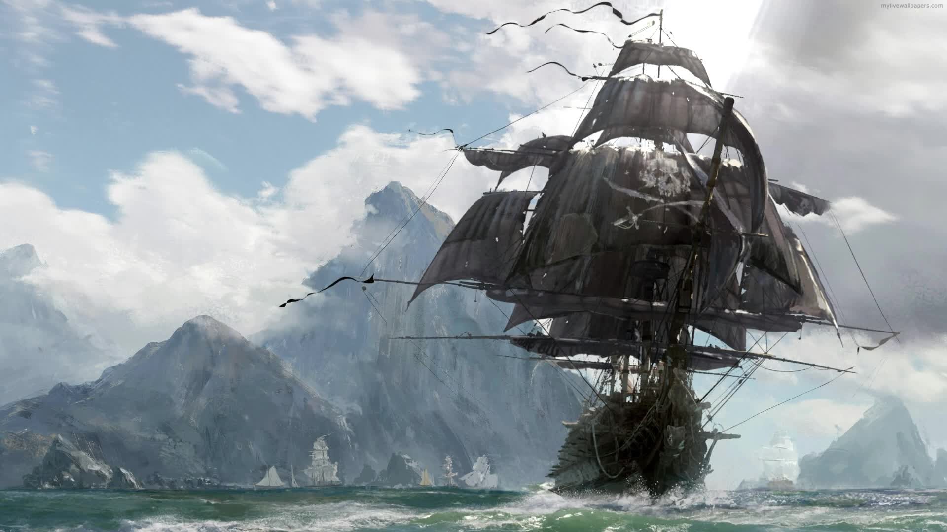 PC  PirateShip Live Wallpaper Free