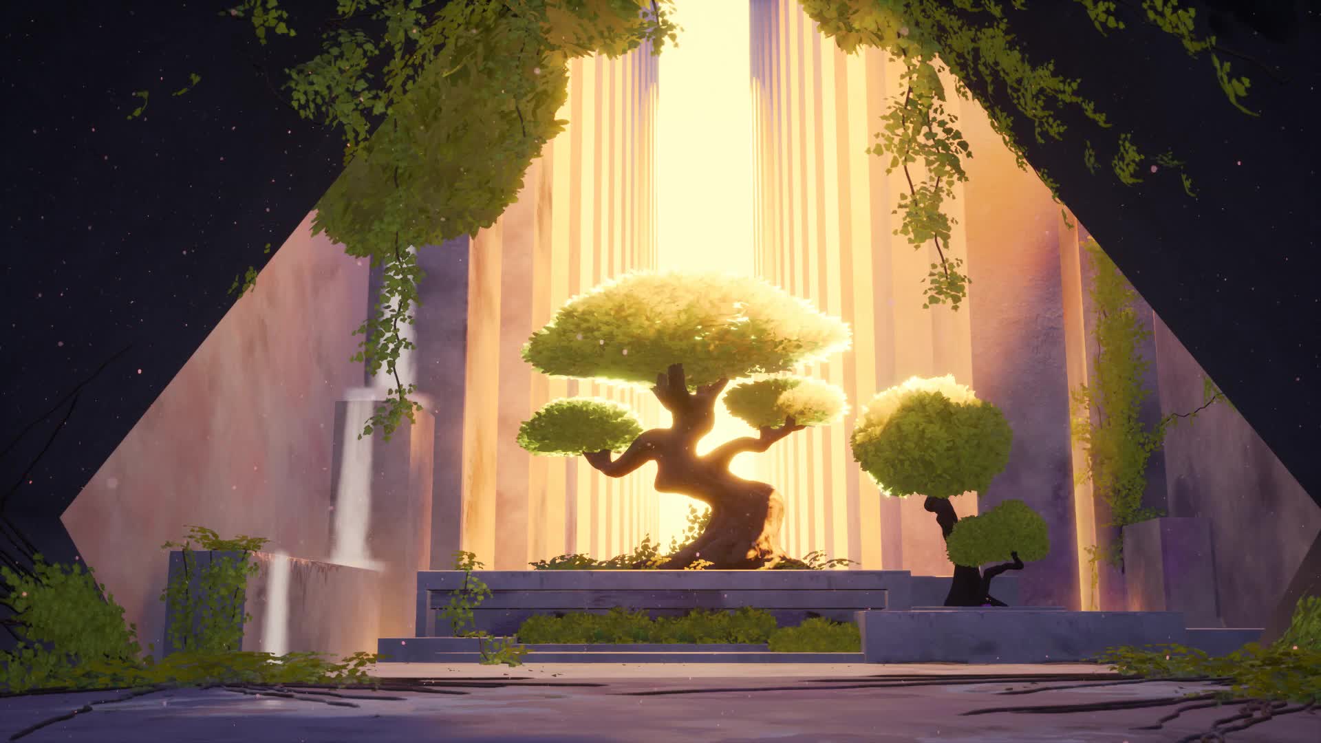 PC Glowing Bonsai Tree Live Wallpaper Free