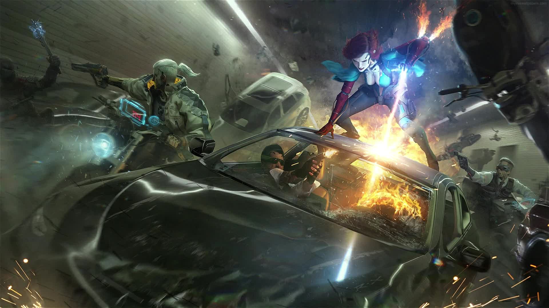 PC Geralt Triss Cyberpunk Live Wallpaper Free