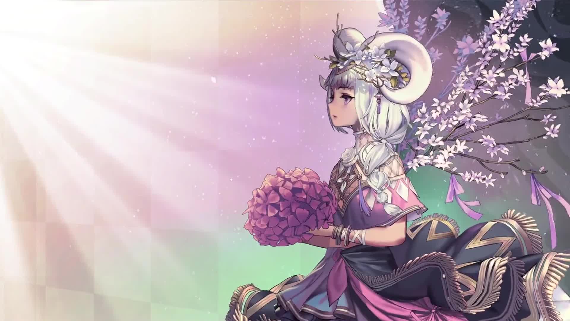 PC Destiny Child Flowers Girl Live Wallpaper Free