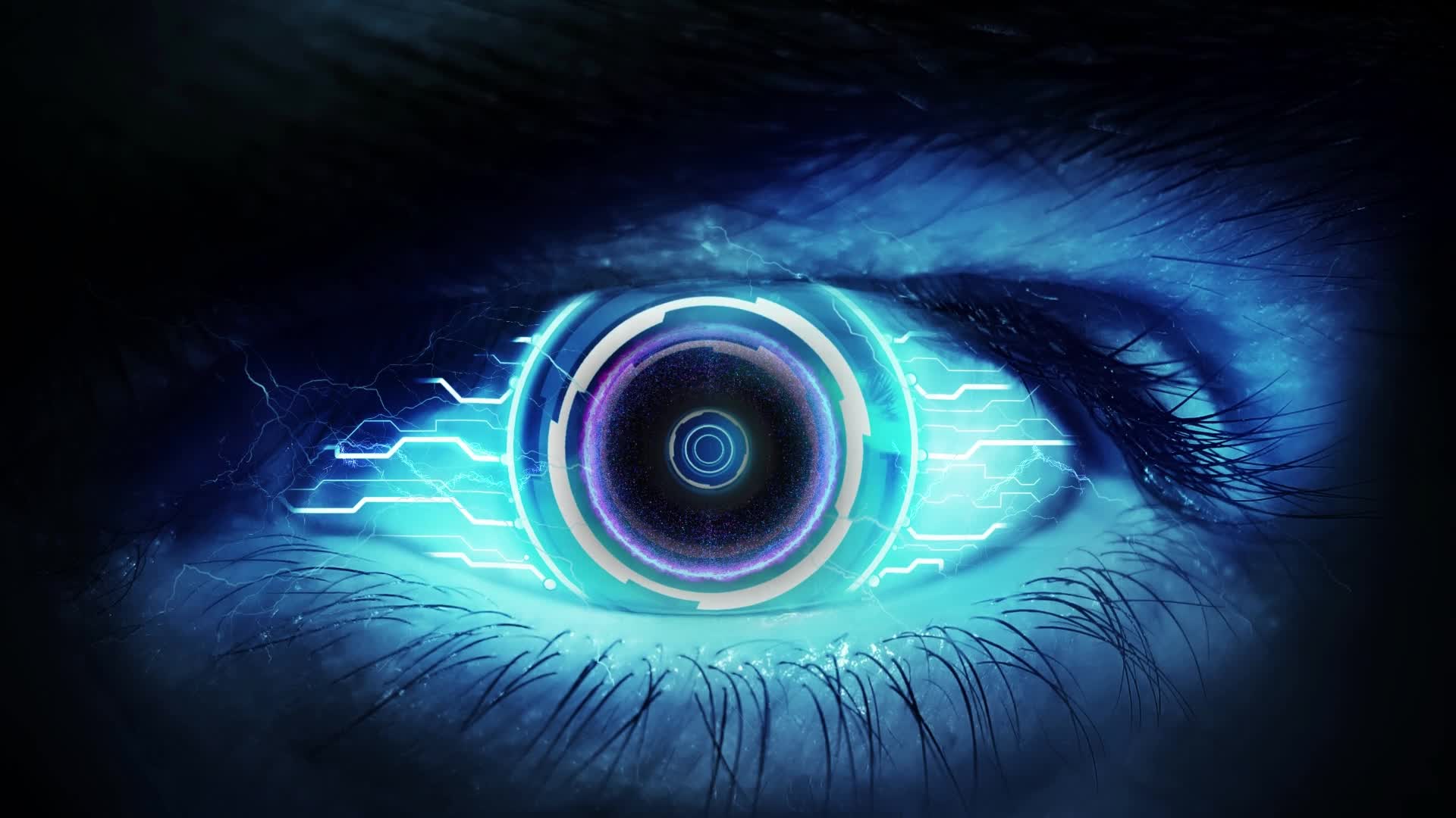 PC Cyborg Eye Live Wallpaper Free