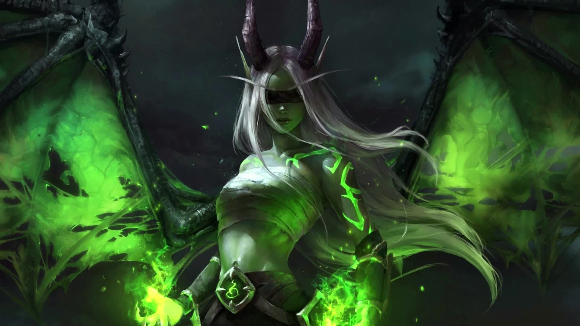 PC Demon Hunter WOW Live Wallpaper Free