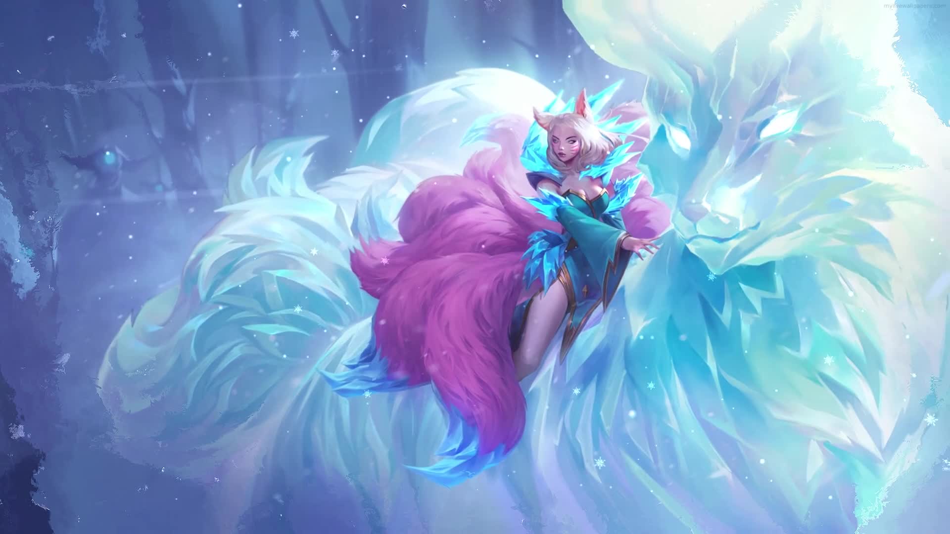 PC Ahri Ice Fox Live Wallpaper Free