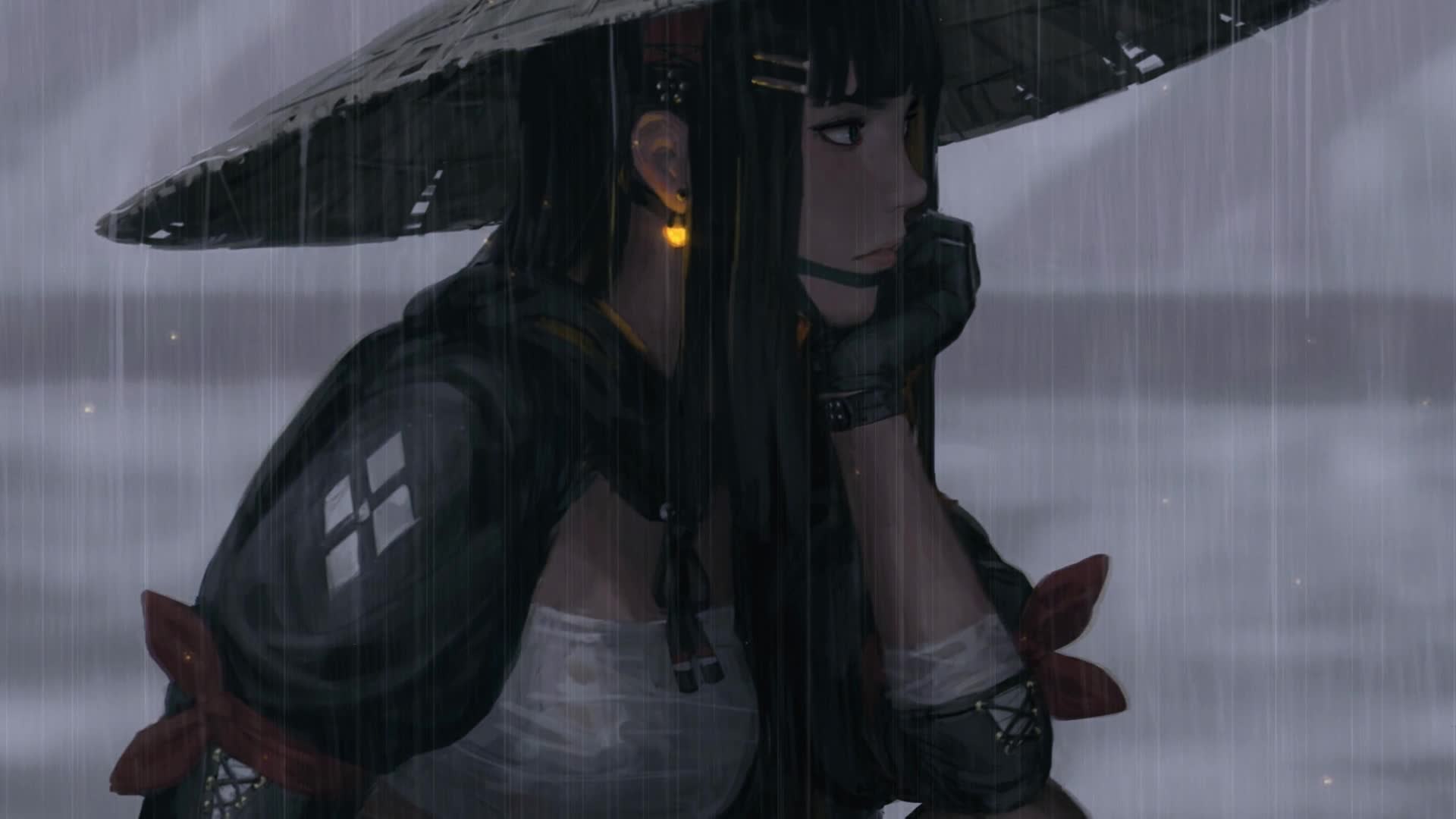 PC Day Night Samurai Girl Live Wallpaper Free