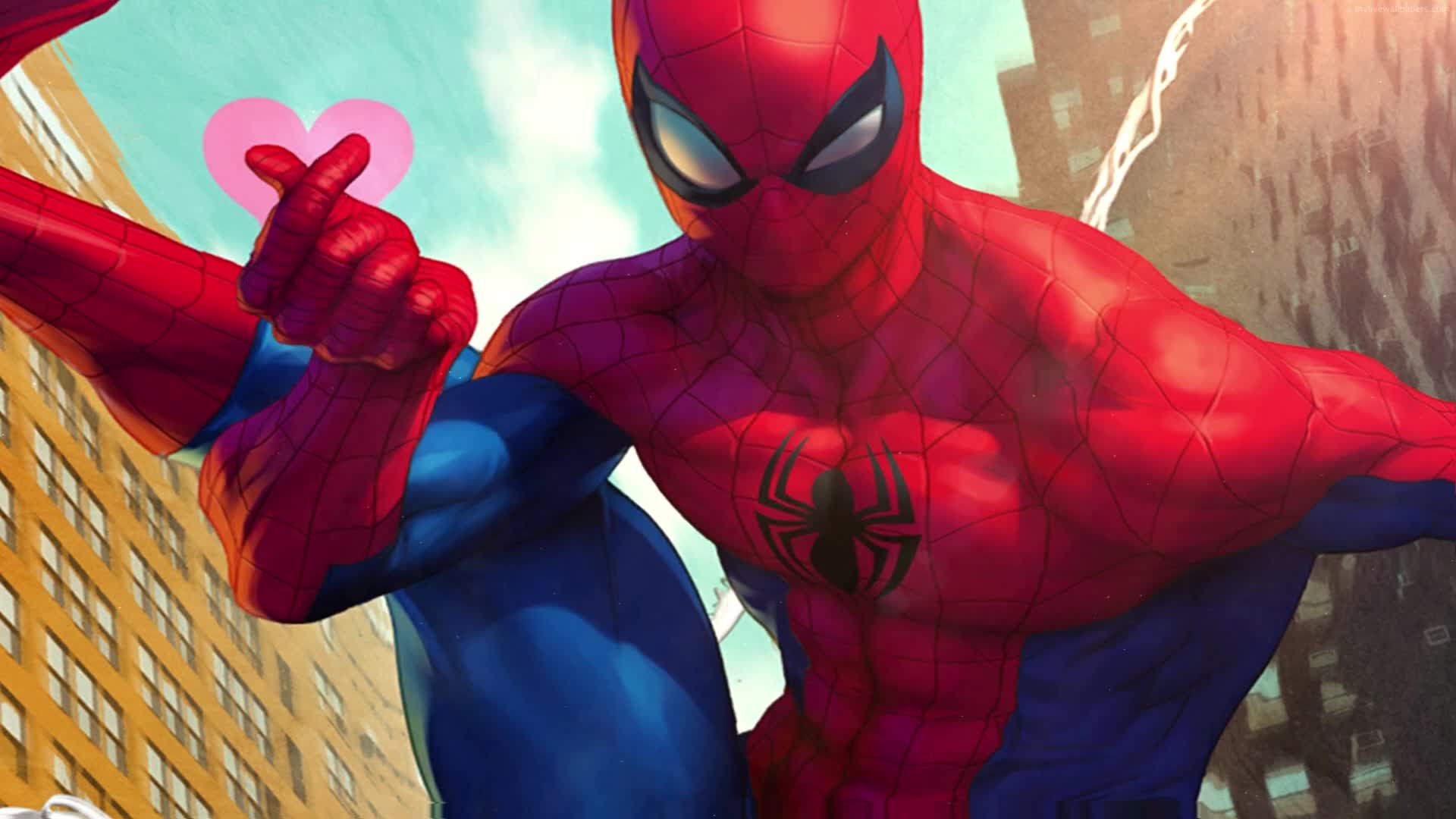 PC Spider Man Finger Heart Live Wallpaper Free