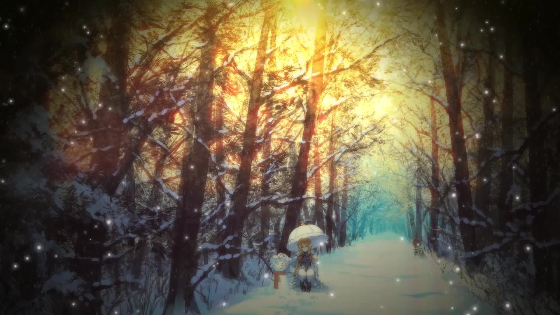 PC Anime Snowman Live Wallpaper Free