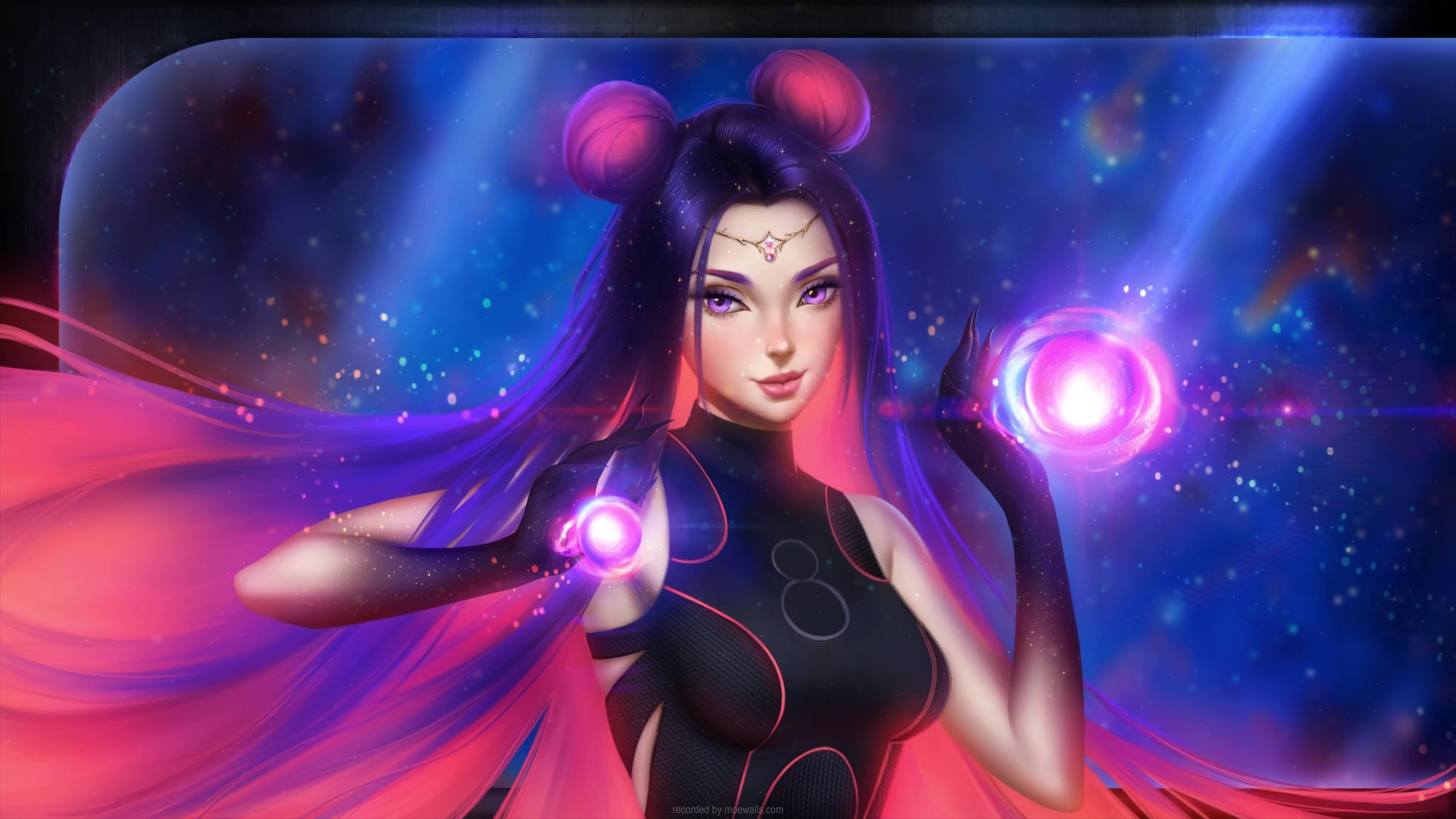 4K Cosmic Girl Live Wallpaper For PC