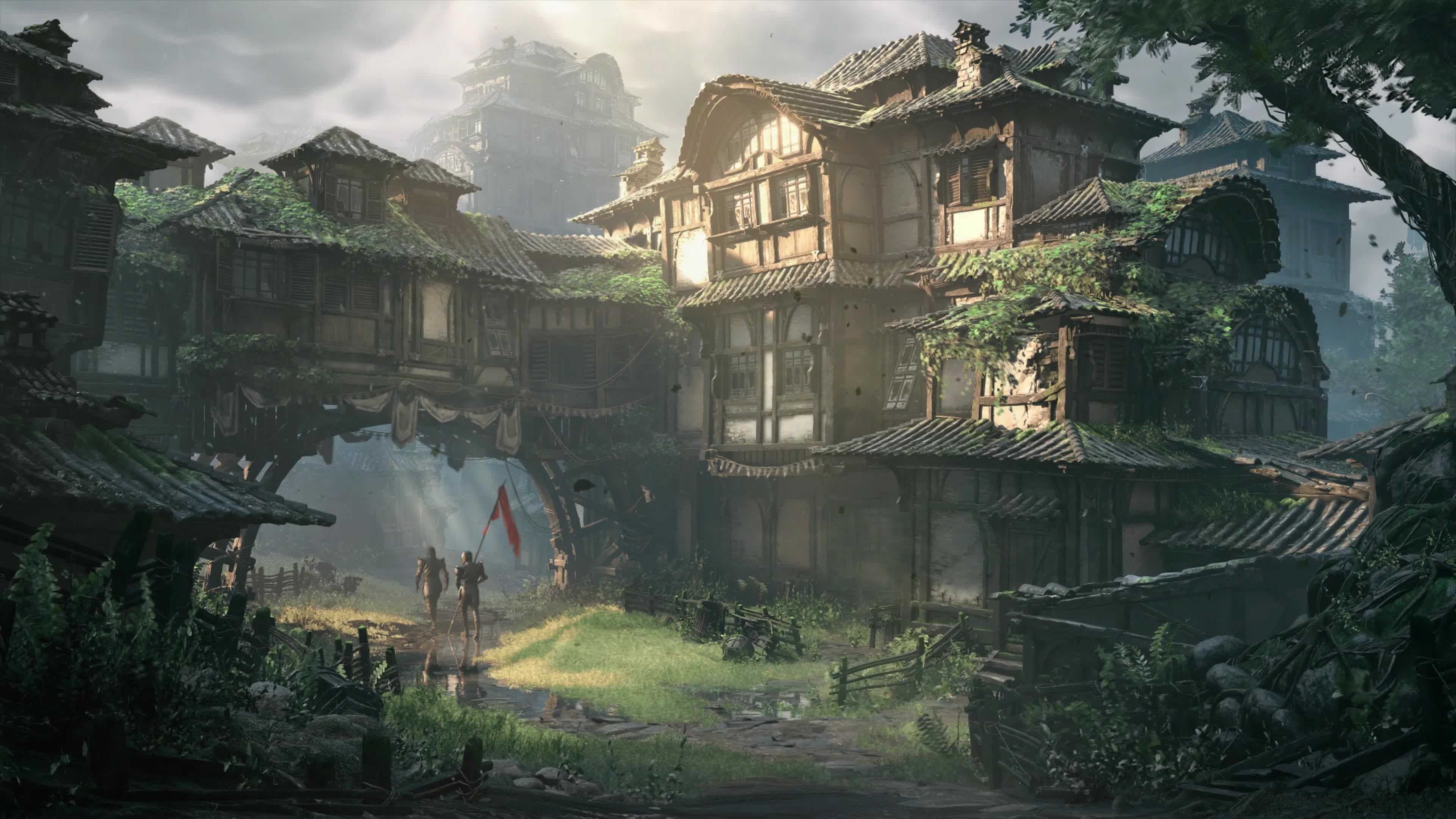 4K Fantasy Town Live Wallpaper For PC