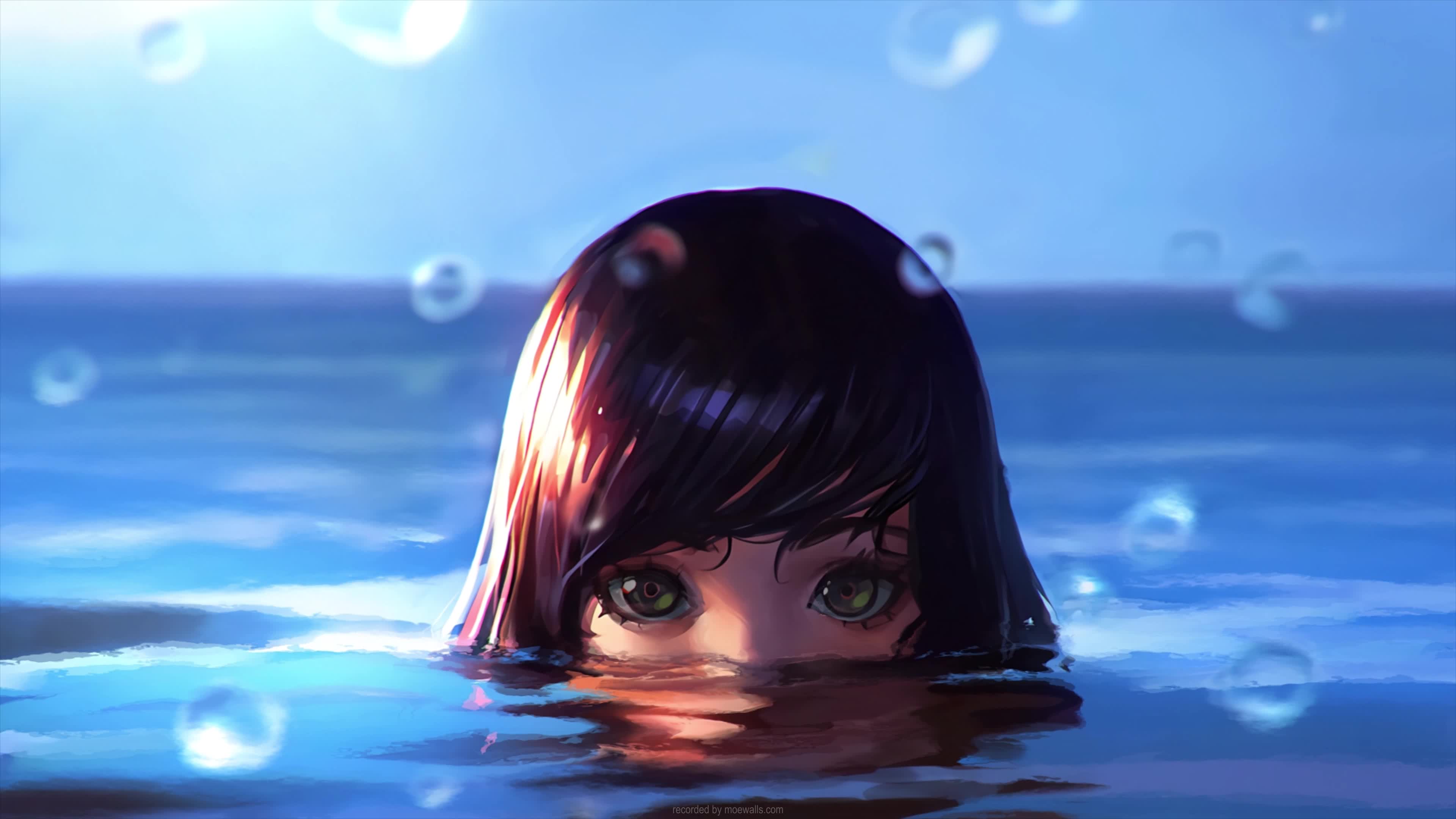 4K Girl Underwater Live Wallpaper For PC