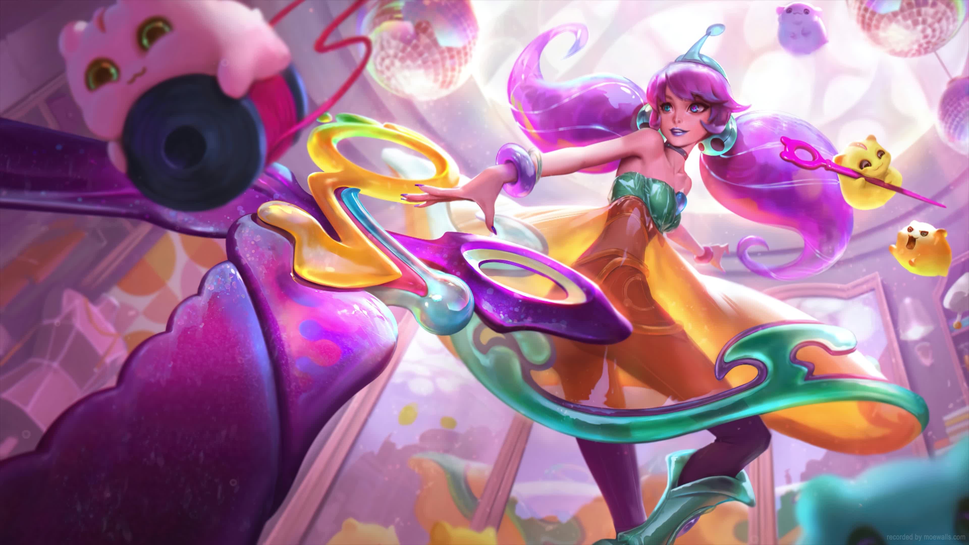 4K Space Groove Gwen League Of Legends Live Wallpaper For PC