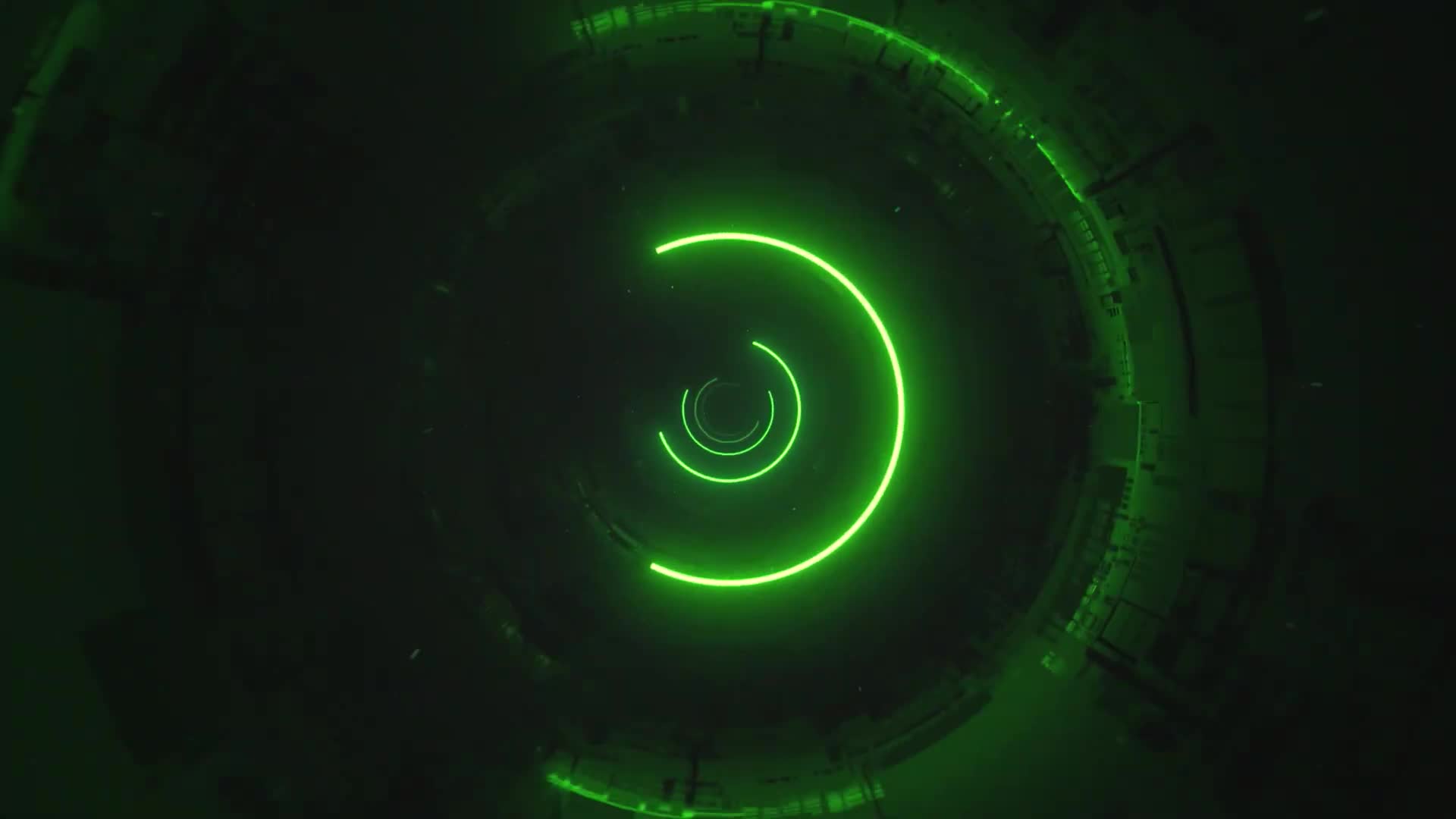 HD Video Green Vj Tunnel Loop Video Video Background