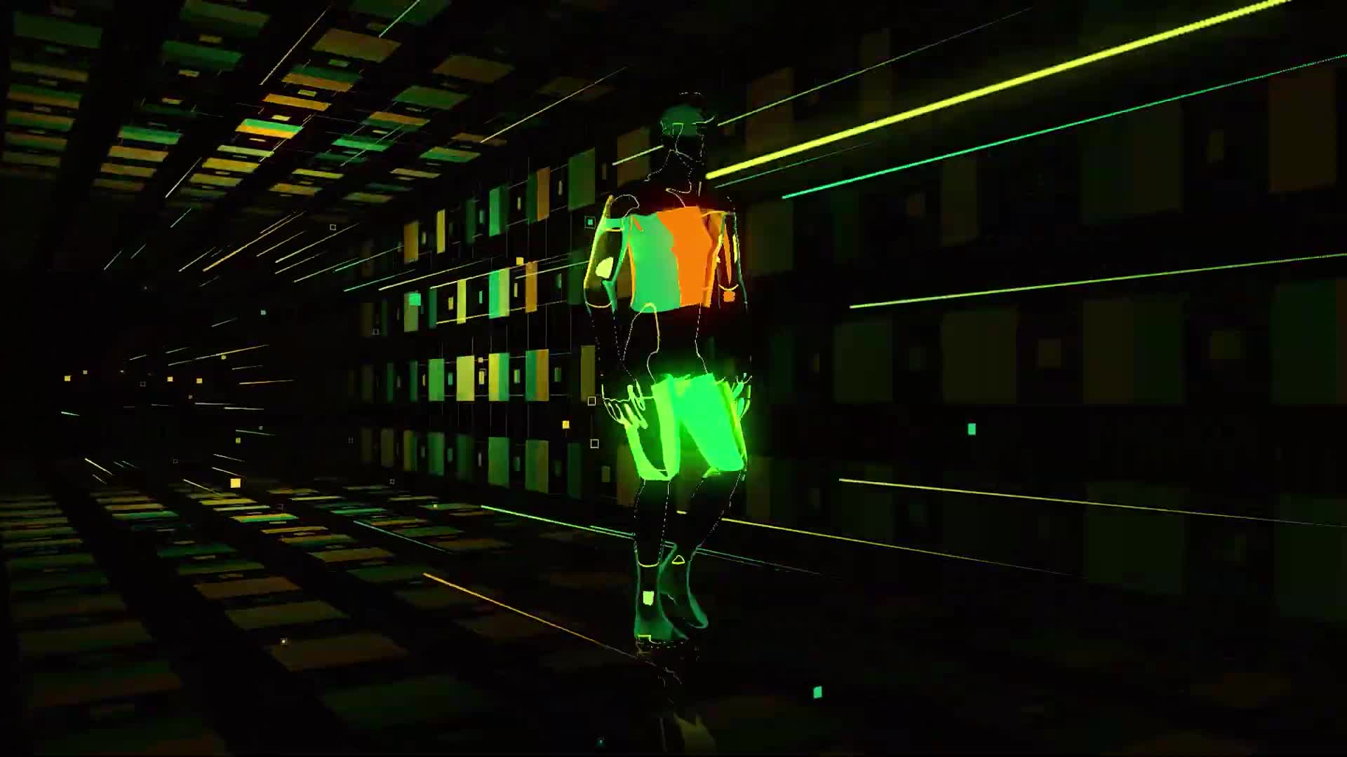 HD Video Walking man Copyright Loop Video