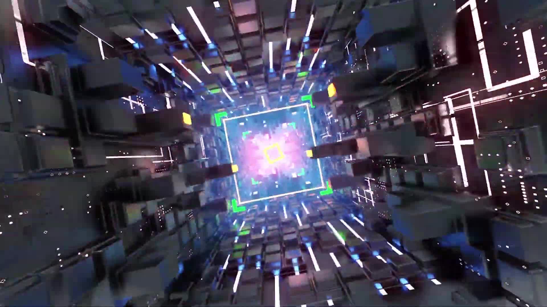 HD Video cyber light Loop Video