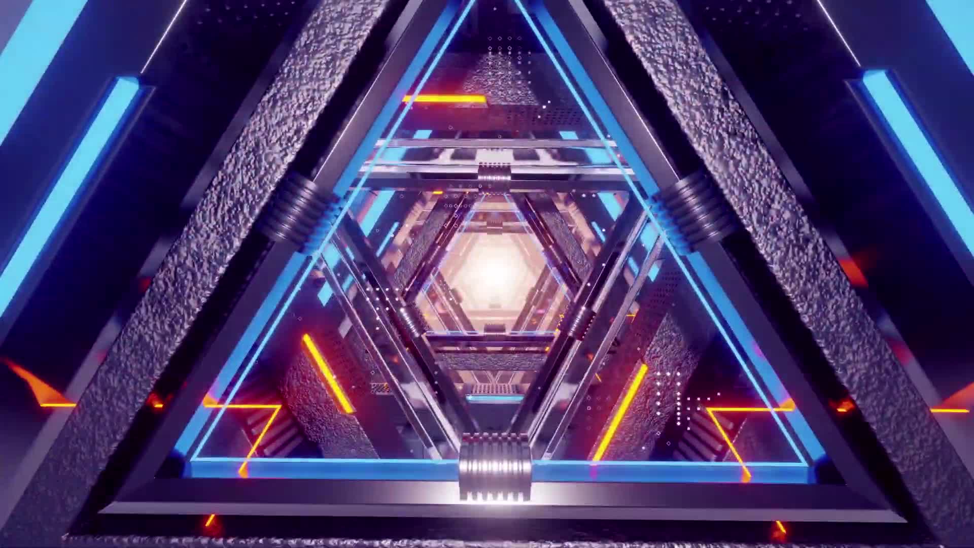 HD Video cyber prism Loop Video